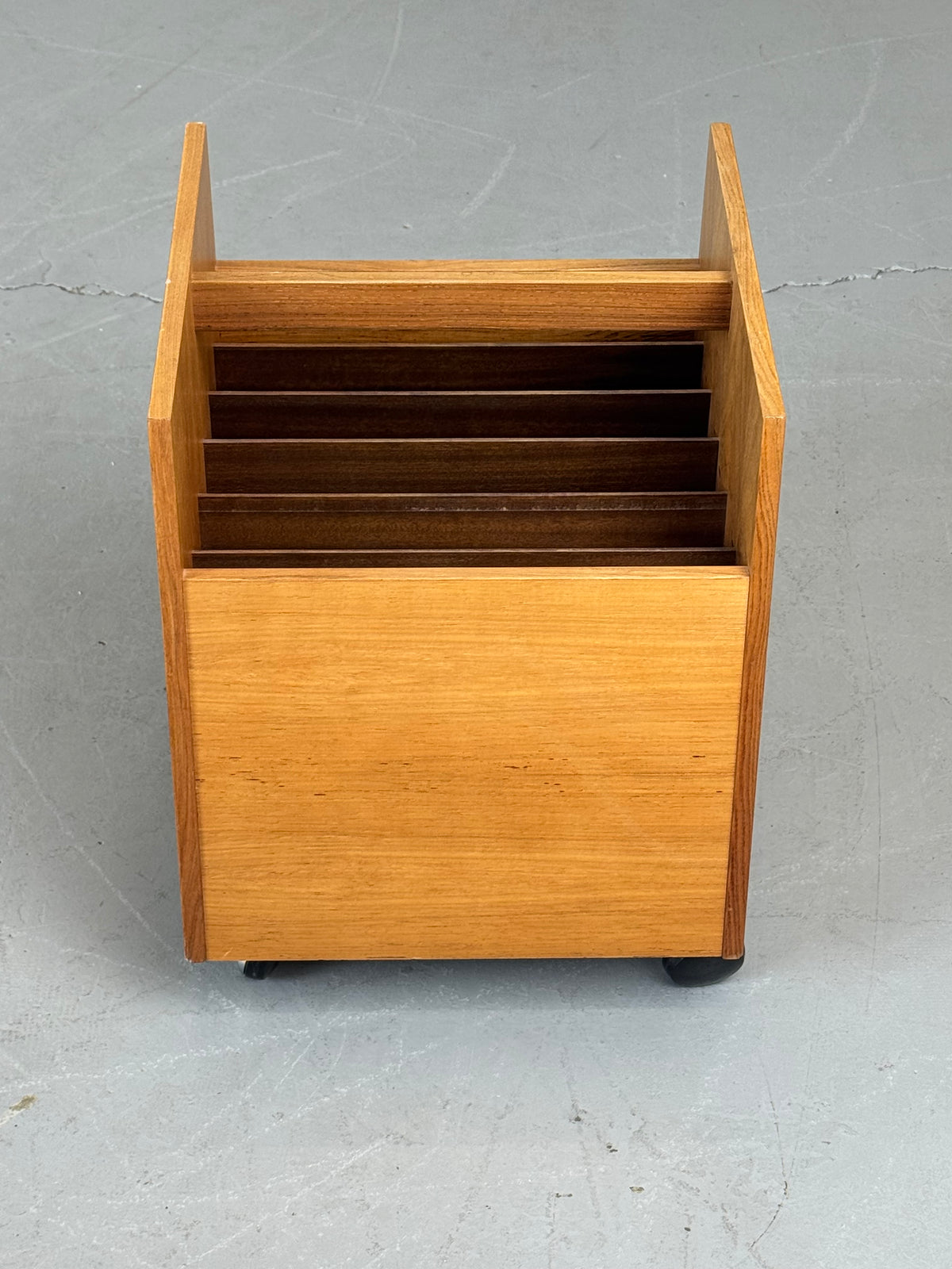 1960s Rolf Hesland Record Caddy for Bruksbo by Bagn Møbelindustri, Norway.