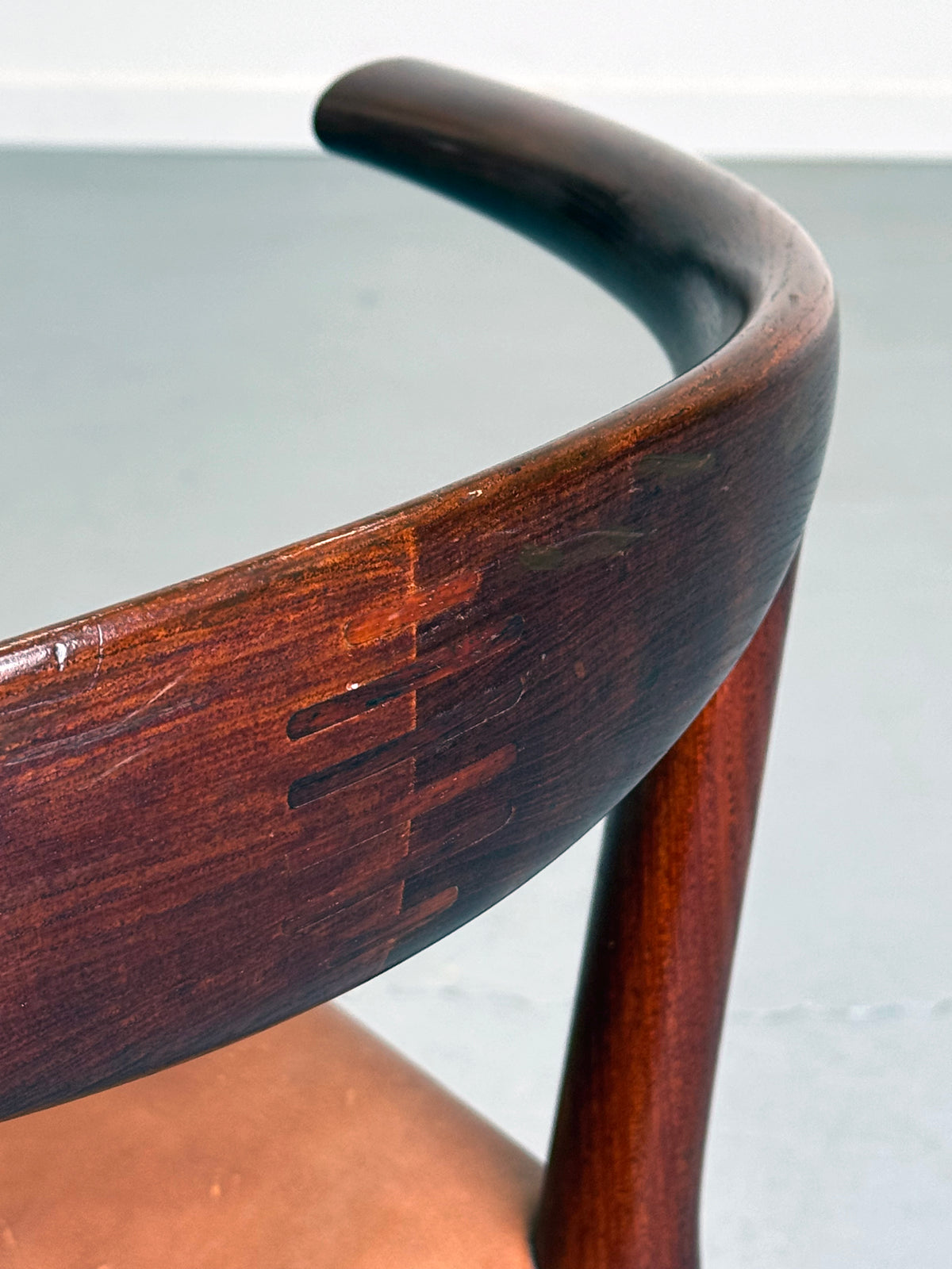 1960s JH518 “Bull Horn” Chair by Hans J. Wegner for Johannes Hansen, completely original.