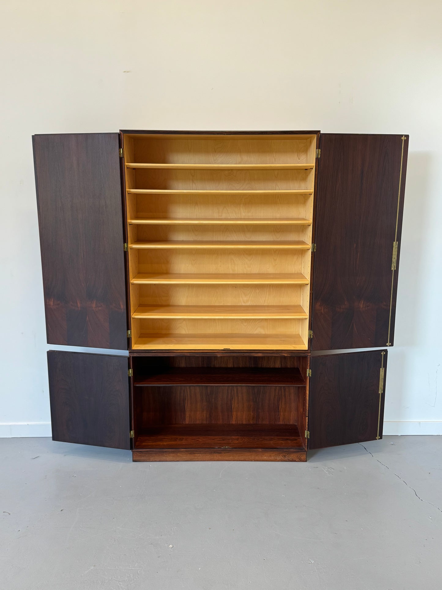 1960s Modular Cabinet by Børge Mogensen for Søborg Møbelfabrik in rosewood