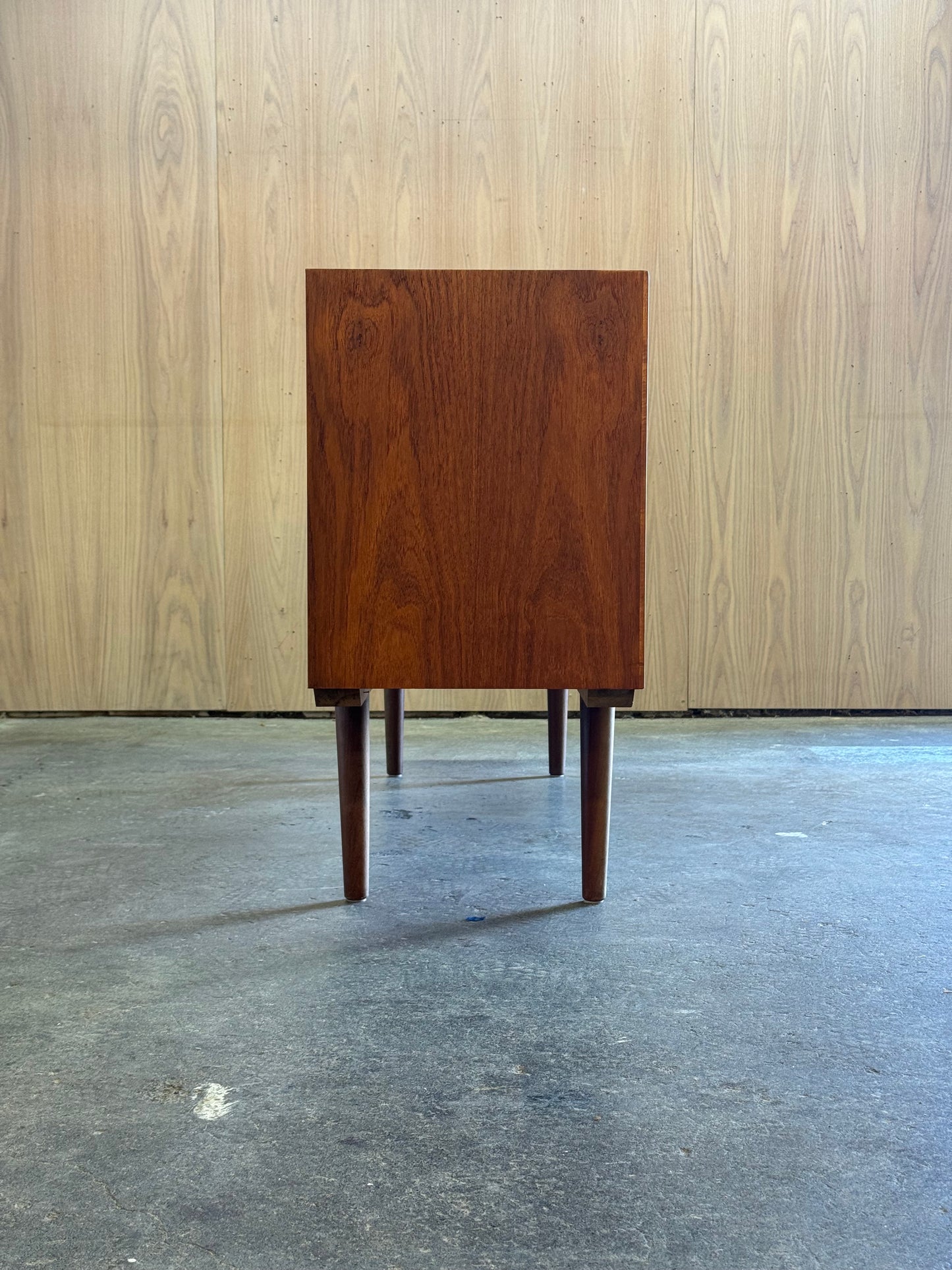 1960s Credenza by Dyrlund in teak with sliding doors and four drawers