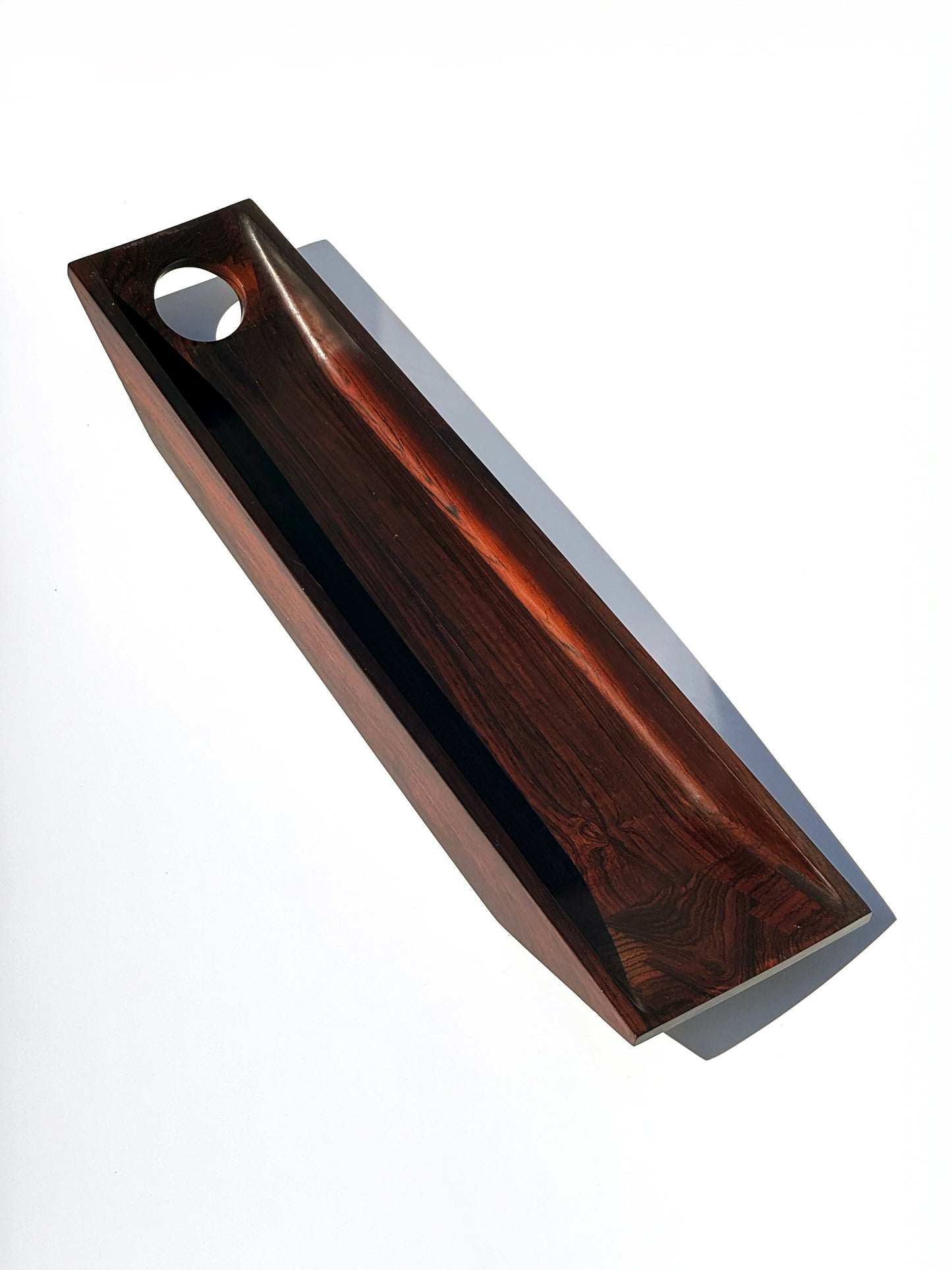 1960s Bottle Holder by Jean Gillon for Italma WoodArt in solid rosewood