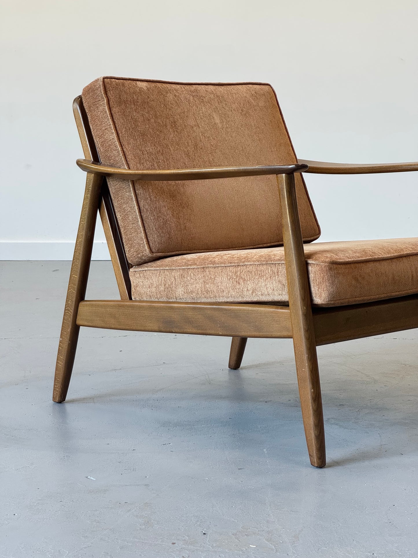 1960s Lounge Chair "USA 247" by Folke Ohlsson for DUX with Cane Back