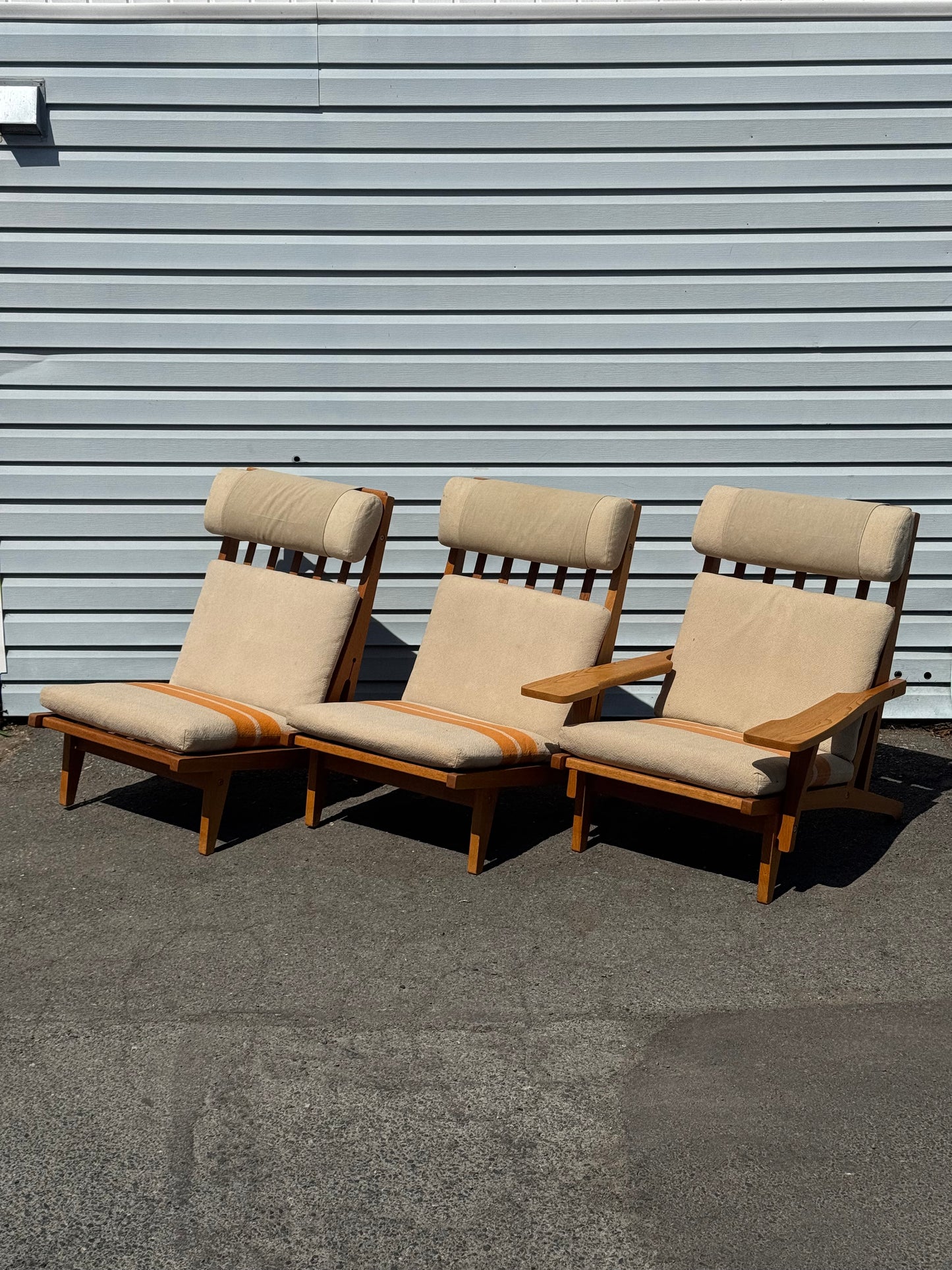 1960s GE-375 Modular Seating System by Hans J. Wegner for Getama in oak