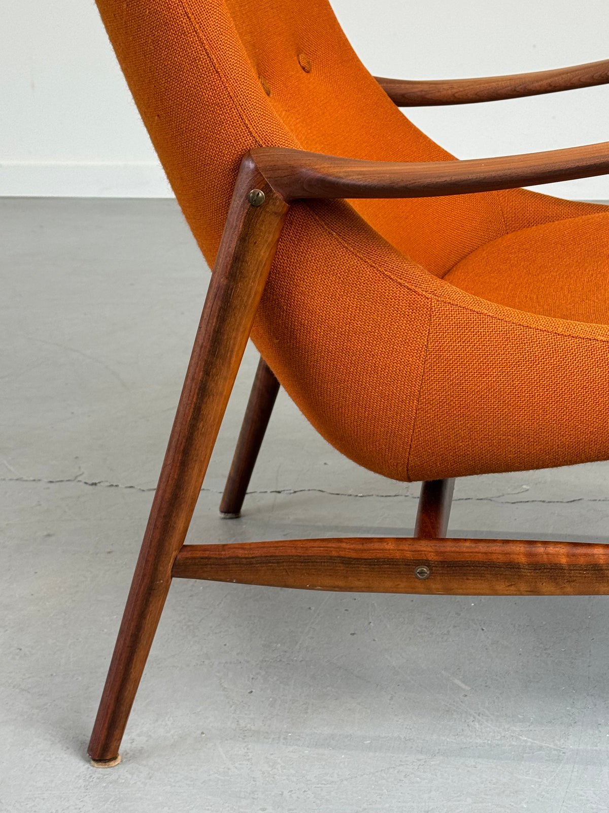 1950s High-Back Lounge Chair by Rastad & Relling for Dokka Møbler in Teak, Norway.