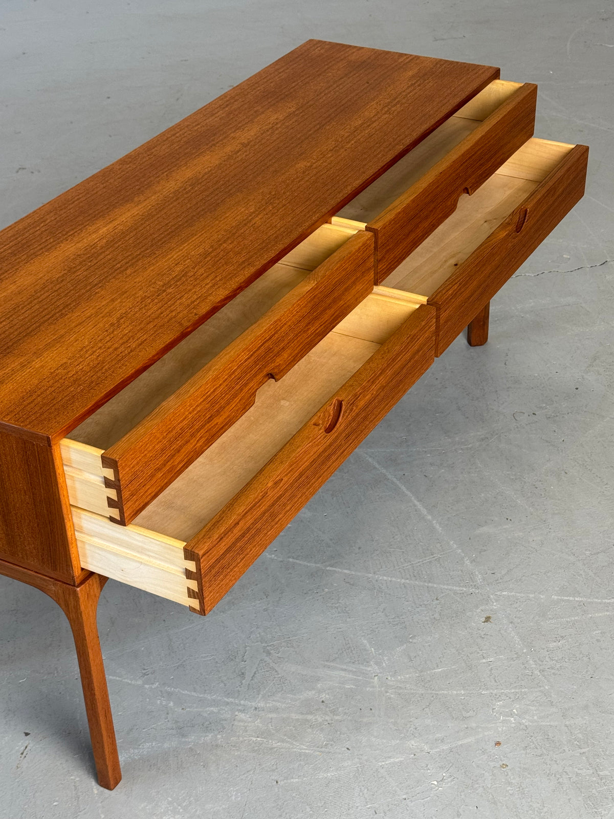 1960s Danish Teak Model 394 Credenza Console by Aksel Kjersgaard