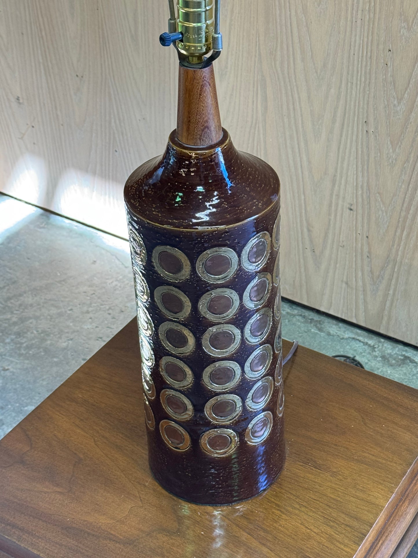 1970s Table Lamp by Bitossi Ceramiche in glazed ceramic