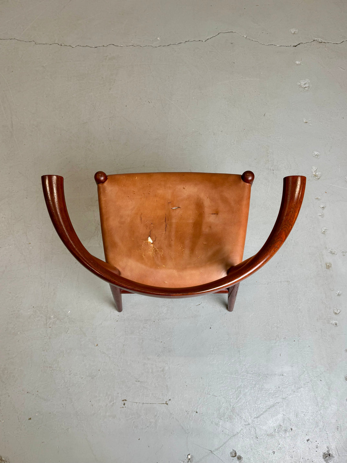 1960s JH518 “Bull Horn” Chair by Hans J. Wegner for Johannes Hansen, completely original.