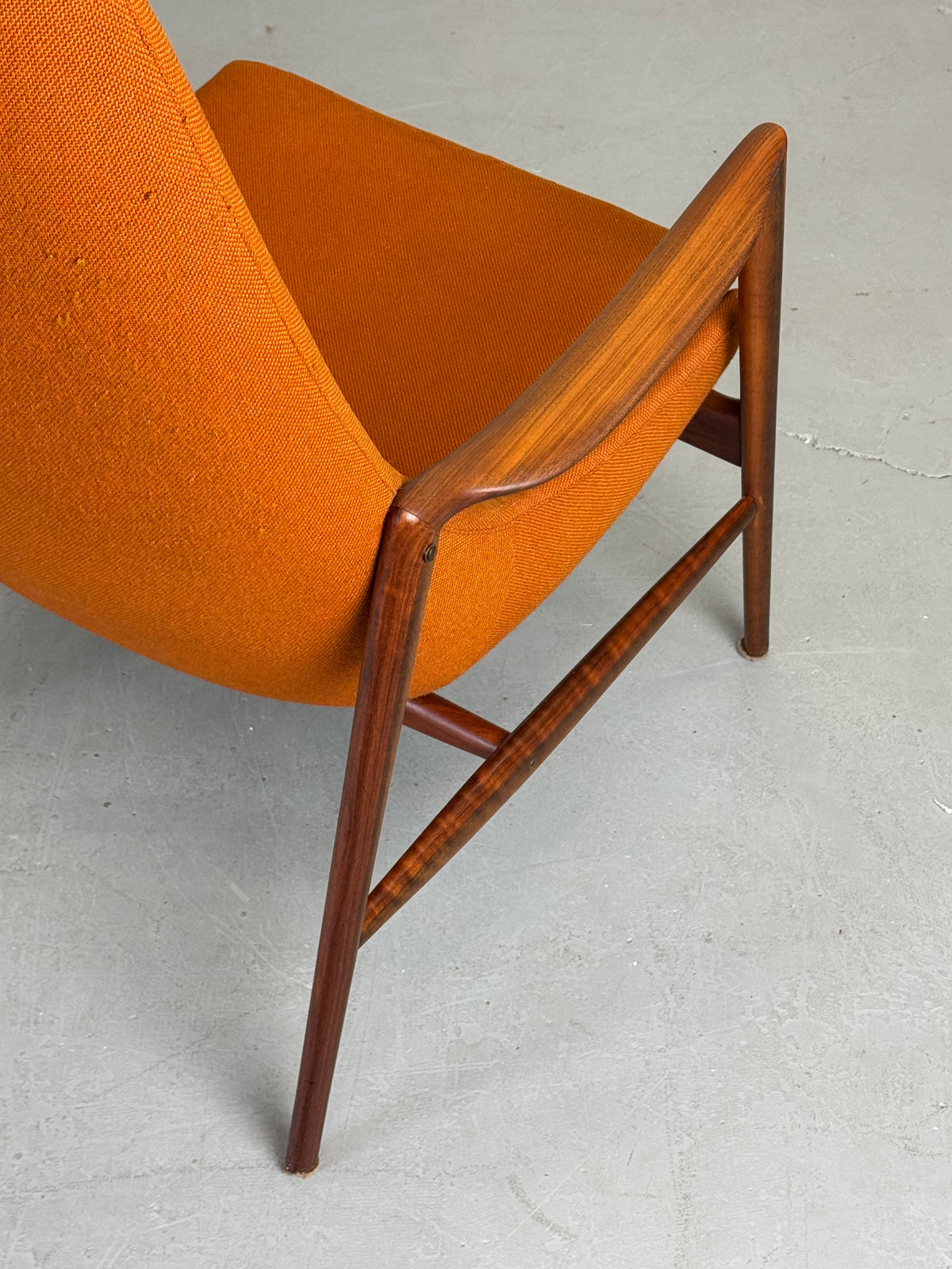 1950s High-Back Lounge Chair by Rastad & Relling for Dokka Møbler in Teak, Norway.