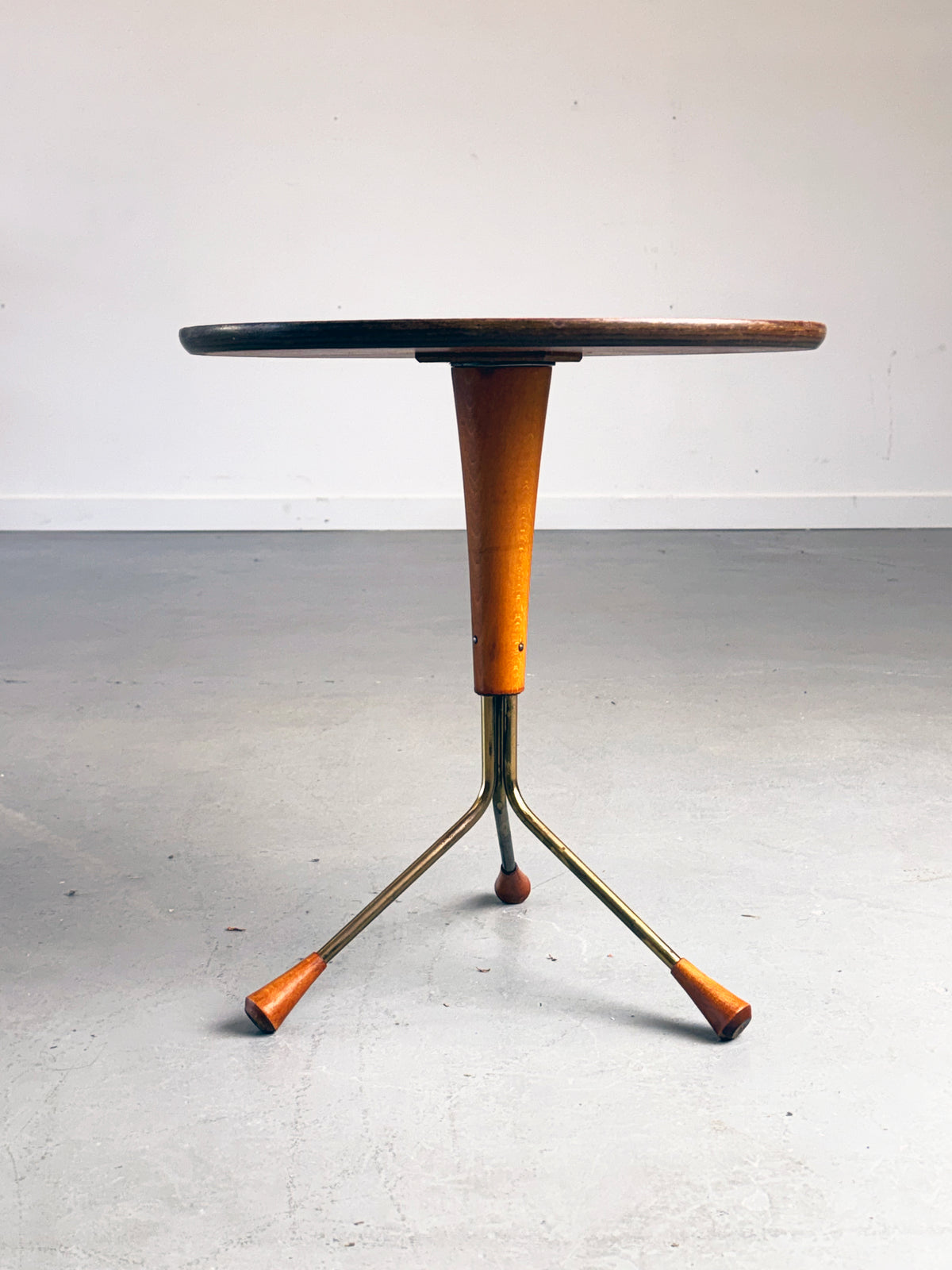 1950s Albert Larsson Model 99 “Albertsbordet” Teak Side Table for Alberts Tibro, Sweden.