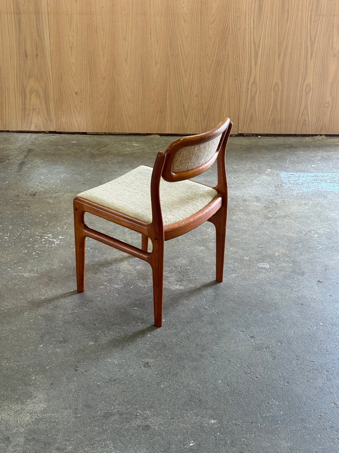 1970s Dining Chair set of 6 by Johannes Andersen for D Scan in solid teak