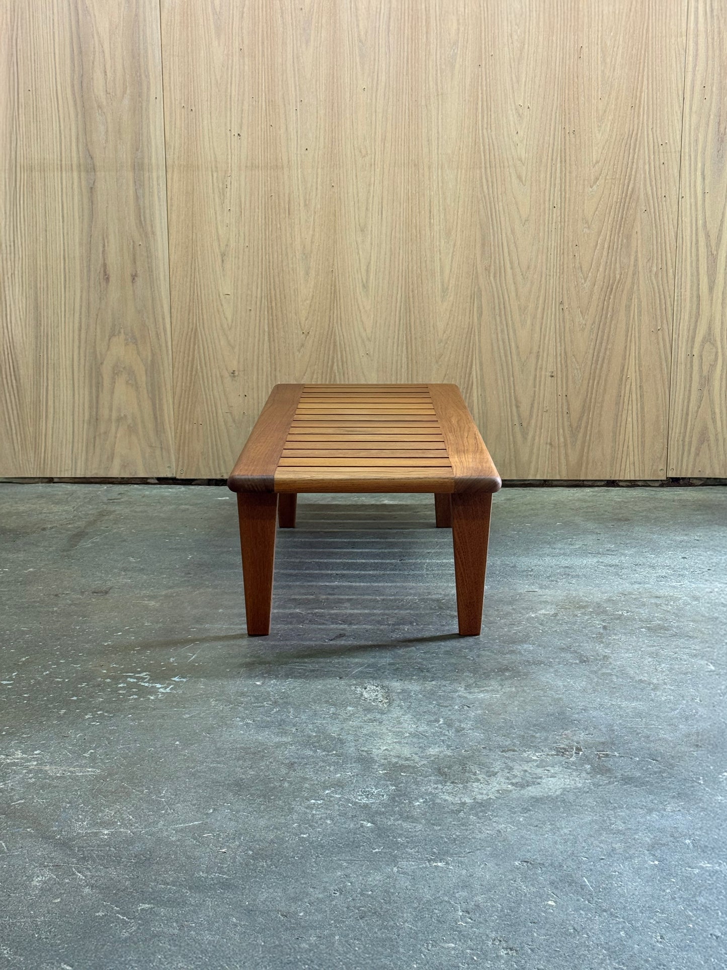 1960s JH574 bench by Hans Wegner for Johannes Hansen in Danish teak.