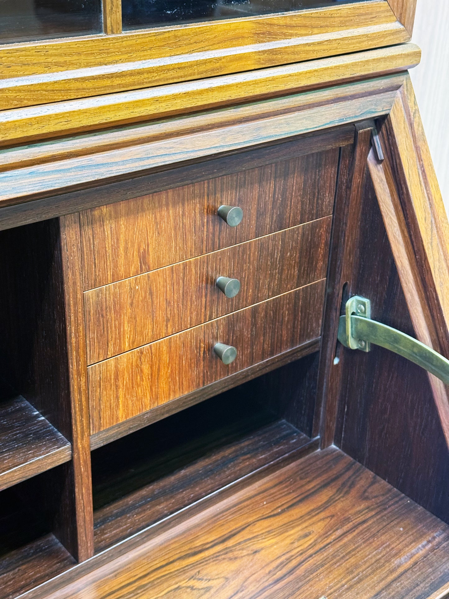 1960s Secretary Bookcase in rosewood