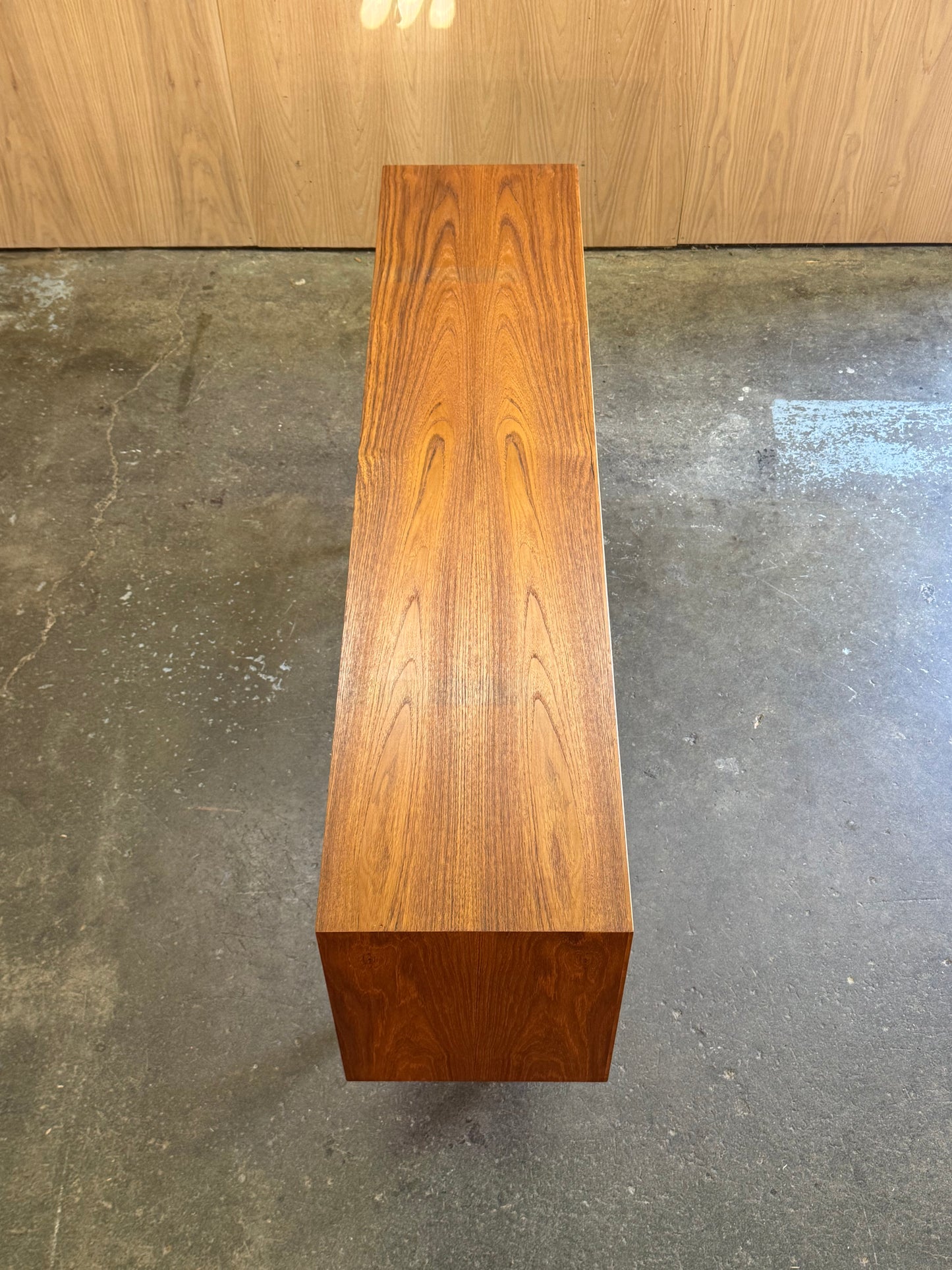 1960s Credenza by Dyrlund in teak with sliding doors and four drawers