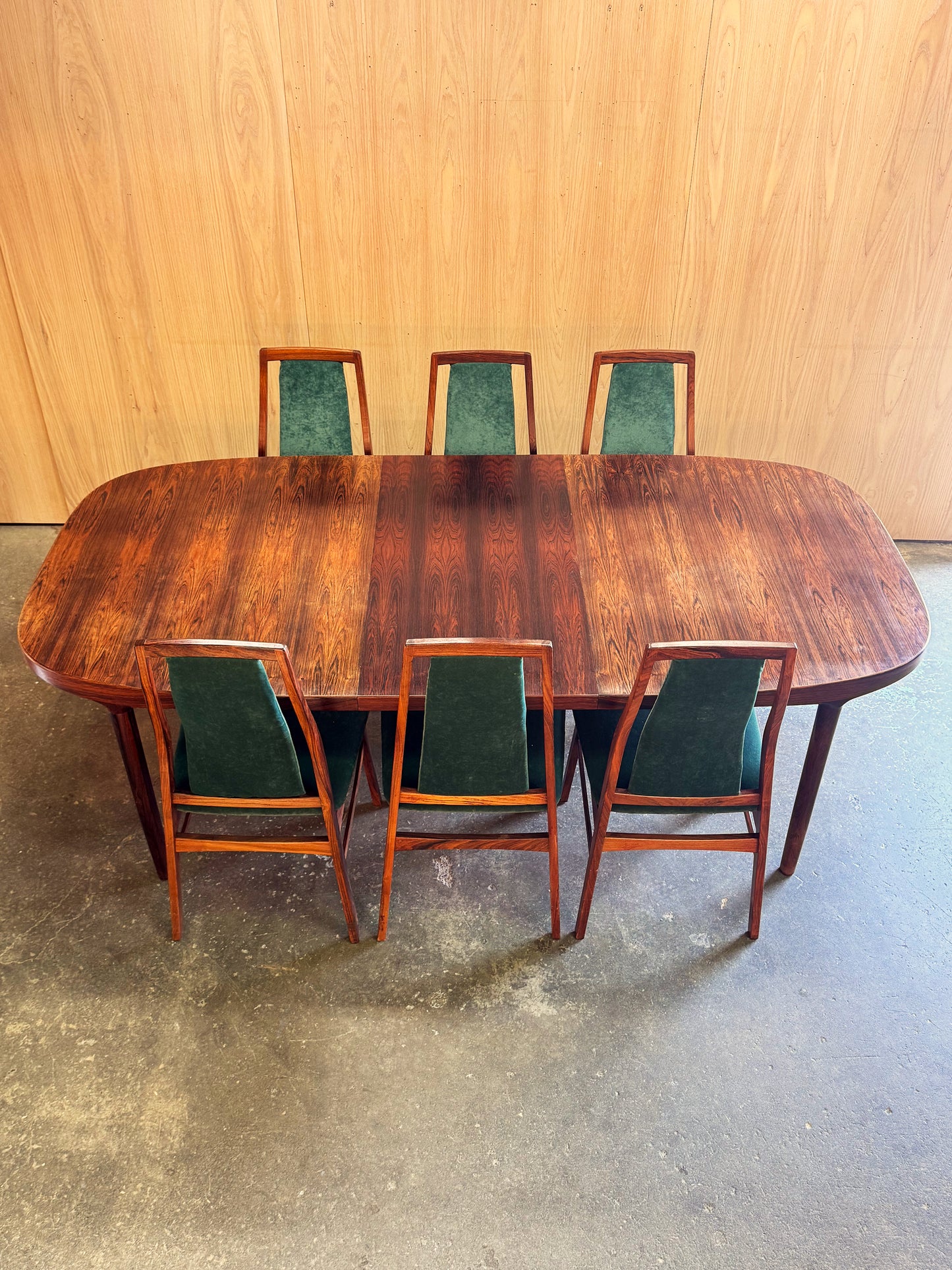 1960s Extending Dining Table by Harry Østergaard for Randers Møbelfabrik in rosewood