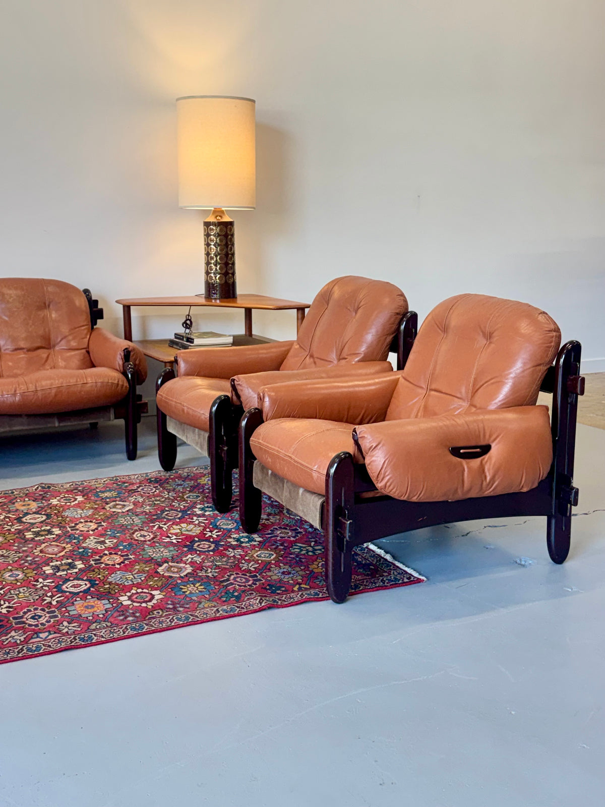 1970s Lounge Chair by Jean Gillon for Probel, completely original.