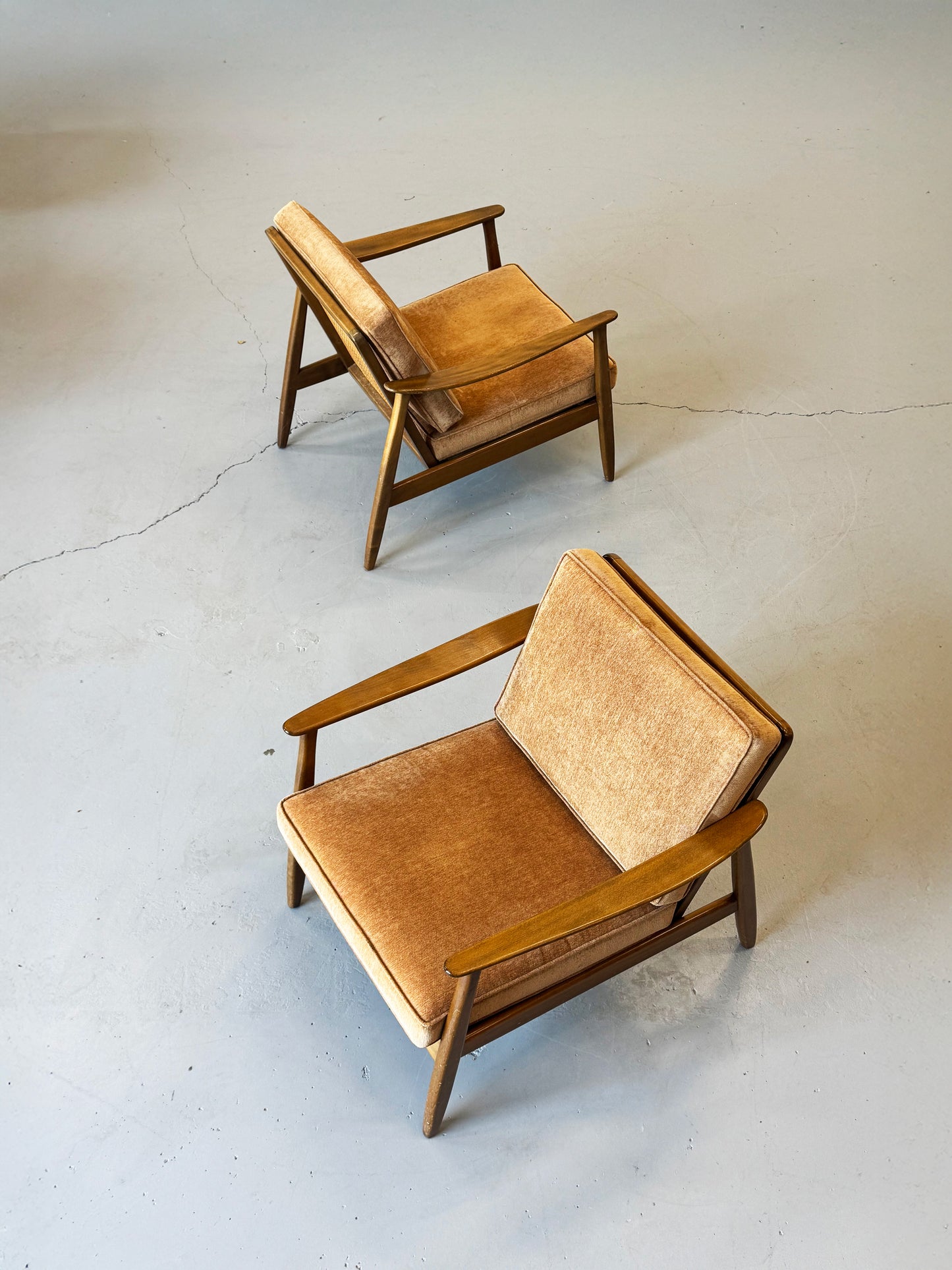 1960s Lounge Chair "USA 247" by Folke Ohlsson for DUX with Cane Back