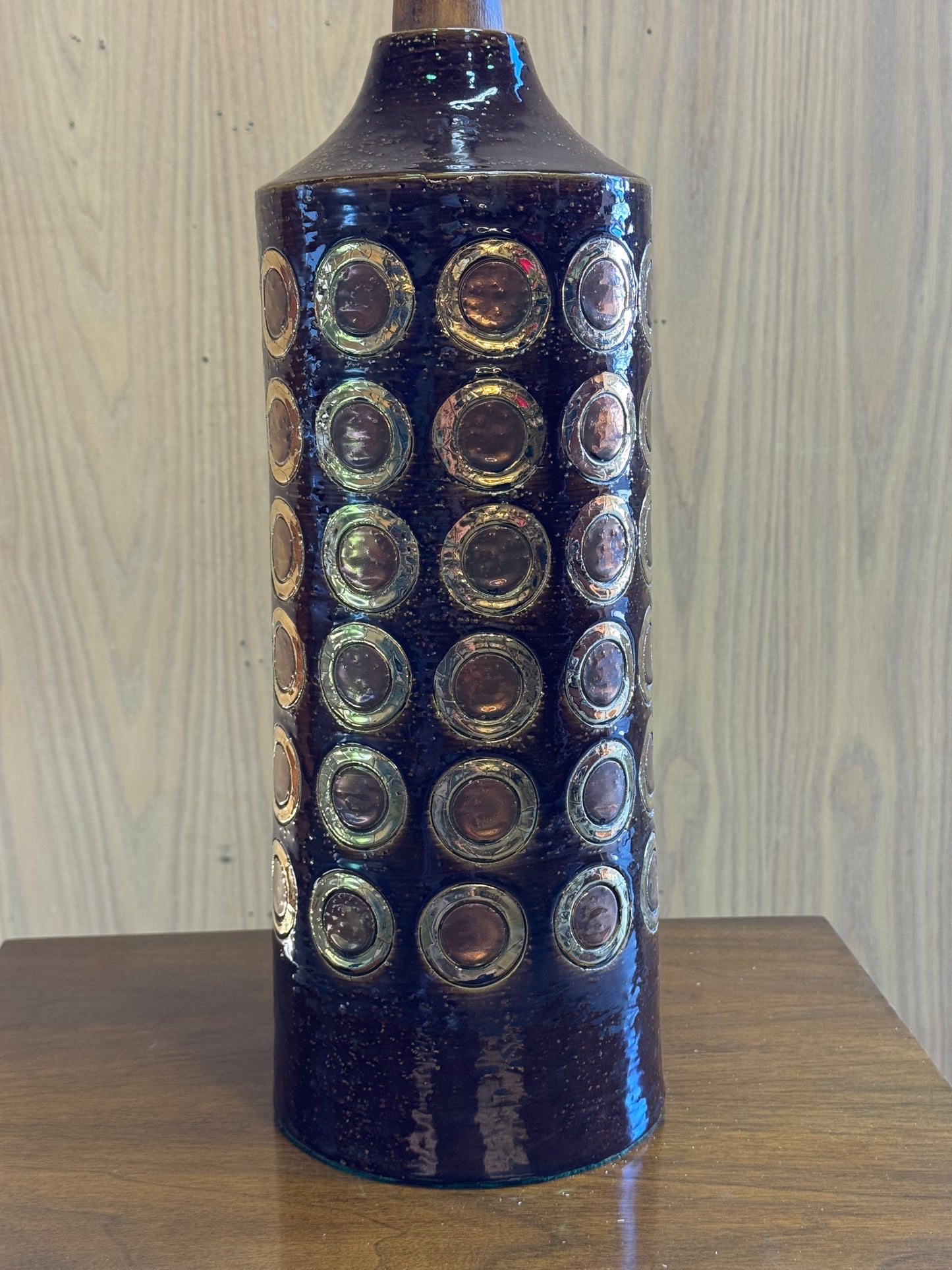 1970s Table Lamp by Bitossi Ceramiche in glazed ceramic