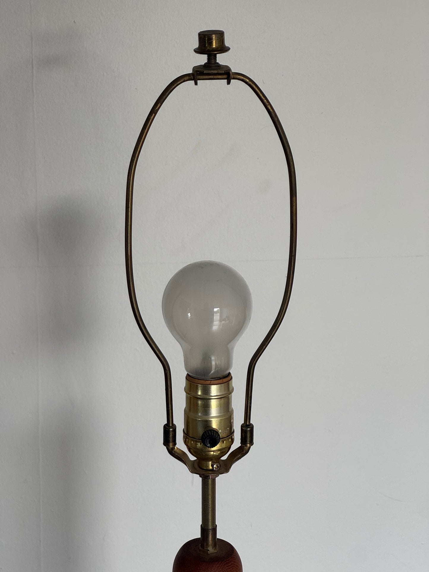 1960s Danish Modern Teak Floor Lamp with Drum Shade