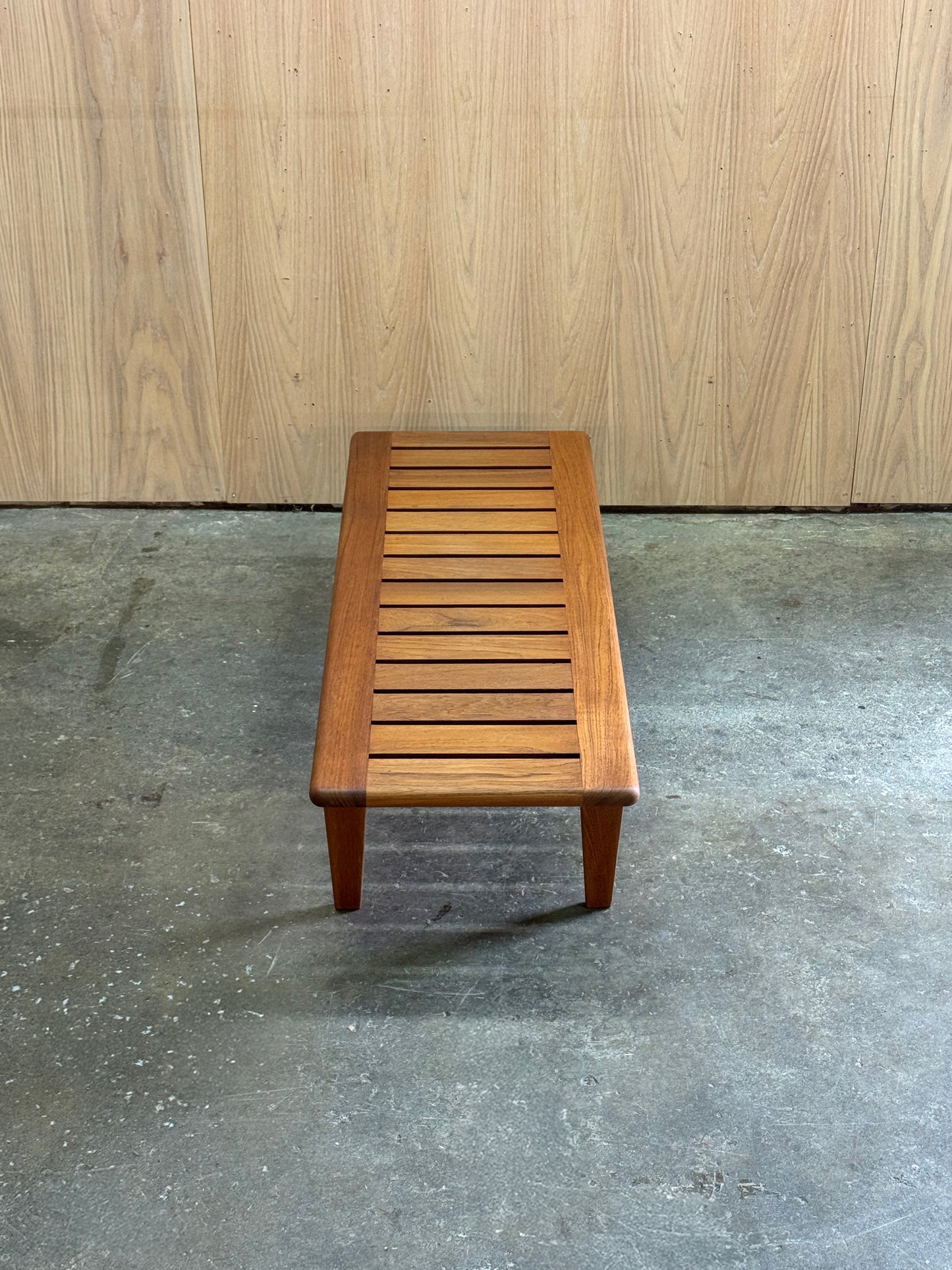 1960s JH574 bench by Hans Wegner for Johannes Hansen in Danish teak.