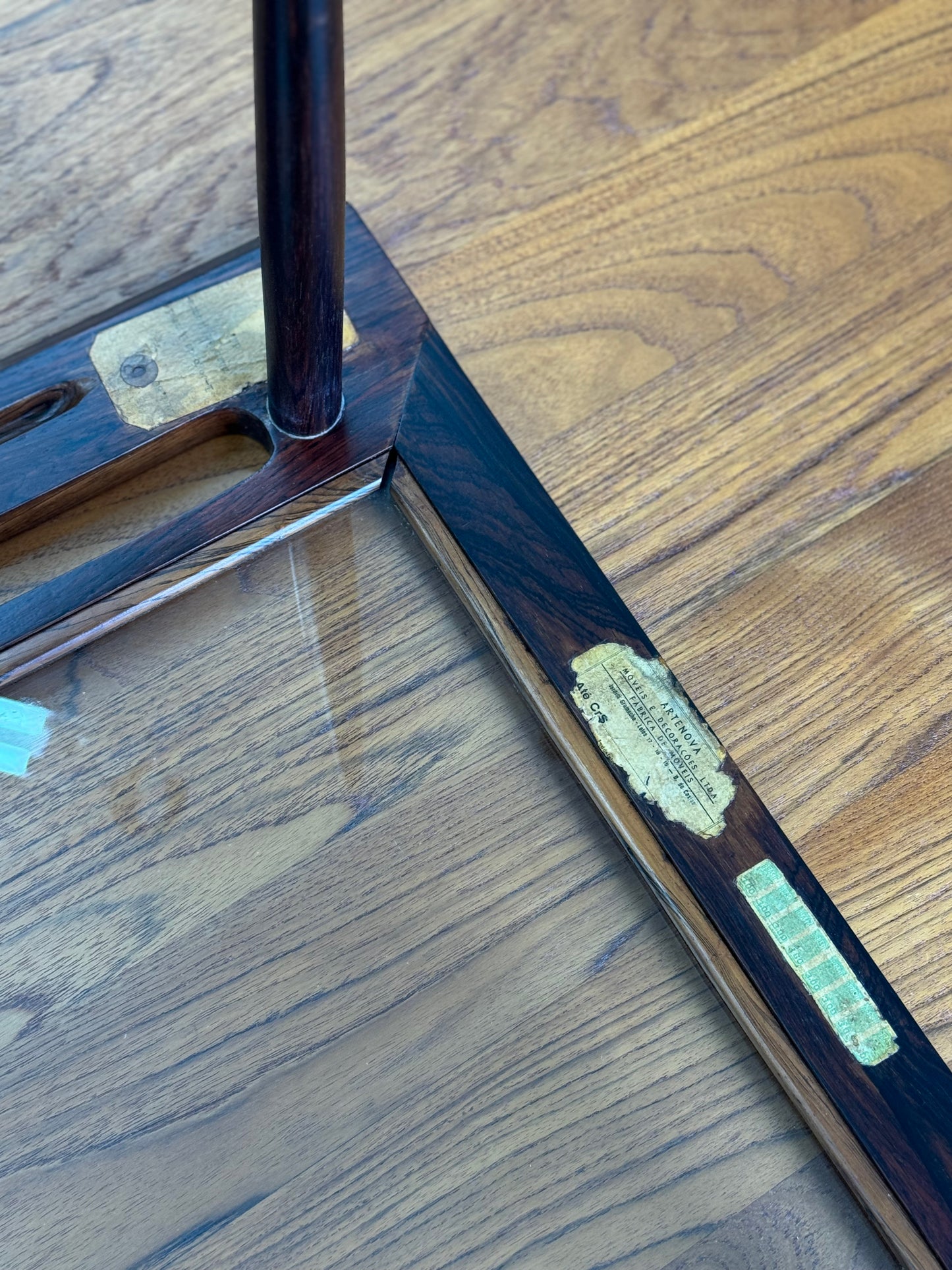 1950s Brazilian rosewood coffee/side table set by Artenova