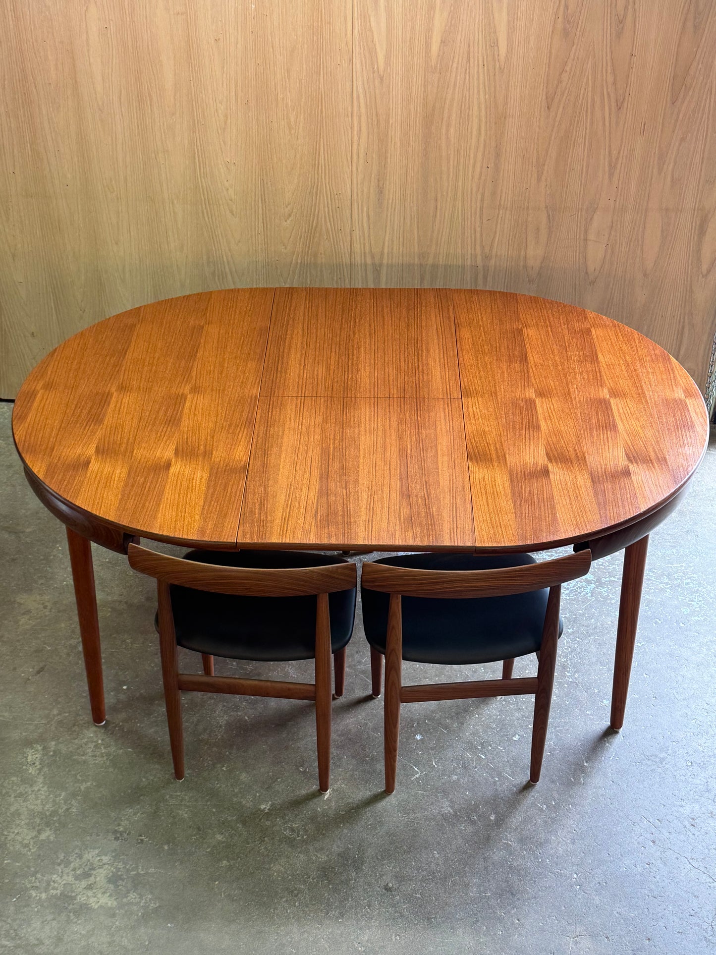 1950s Roundette Dining Set by Hans Olsen for Frem Røjle Møbelfabrik in teak