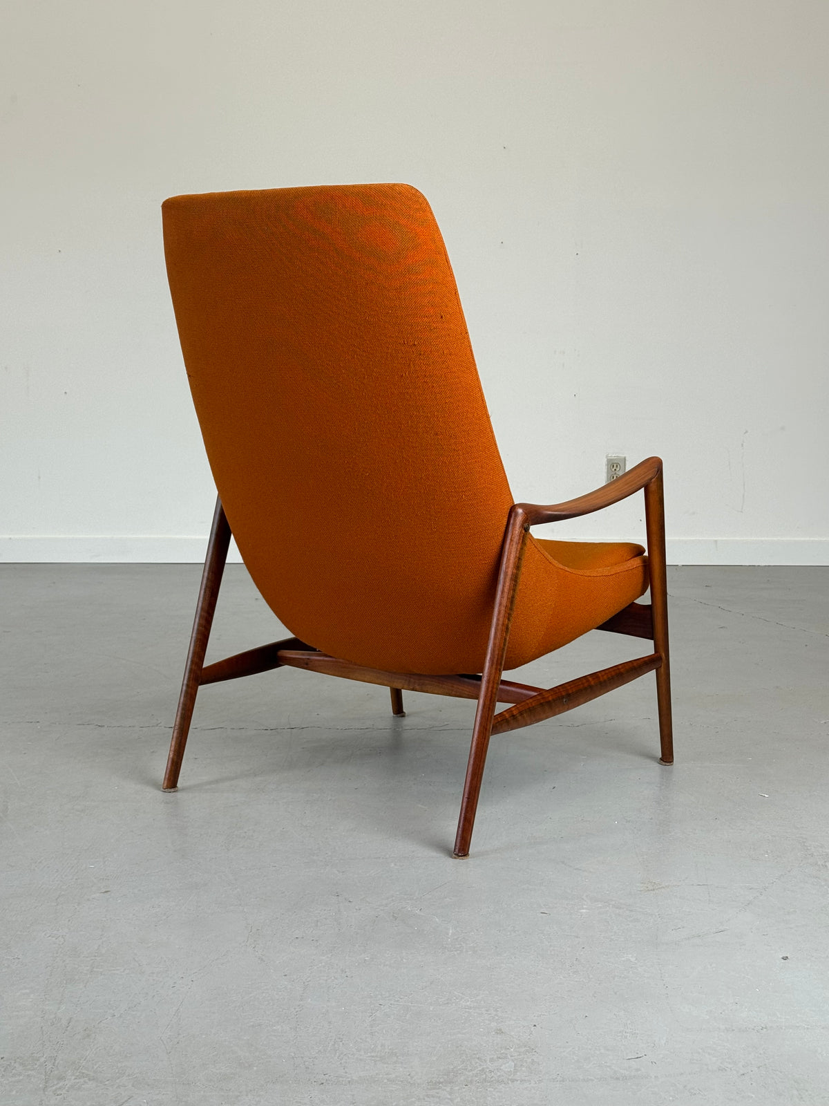 1950s High-Back Lounge Chair by Rastad & Relling for Dokka Møbler in Teak, Norway.