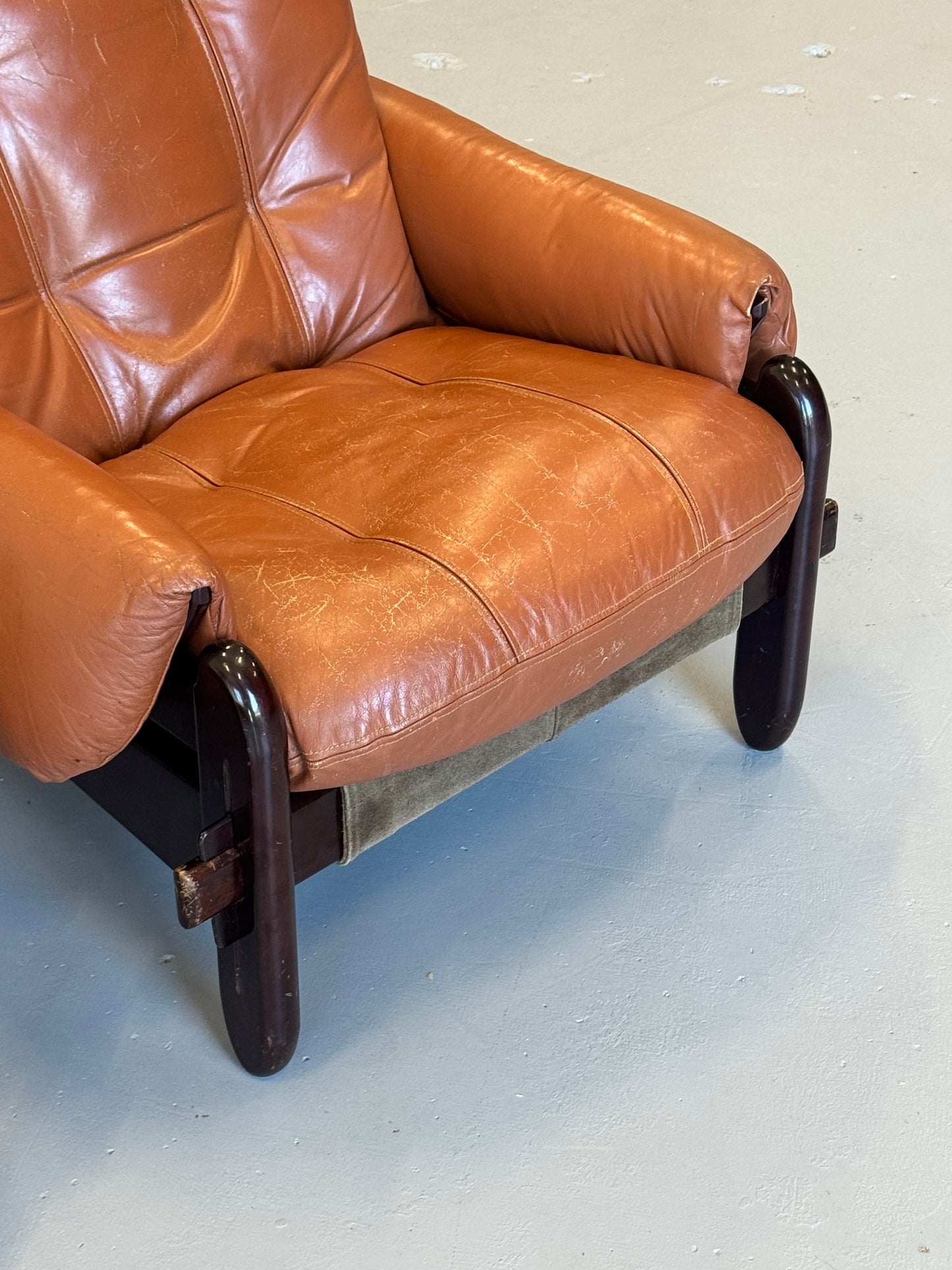 1970s Lounge Chairs by Jean Gillon for Probel, completely original.