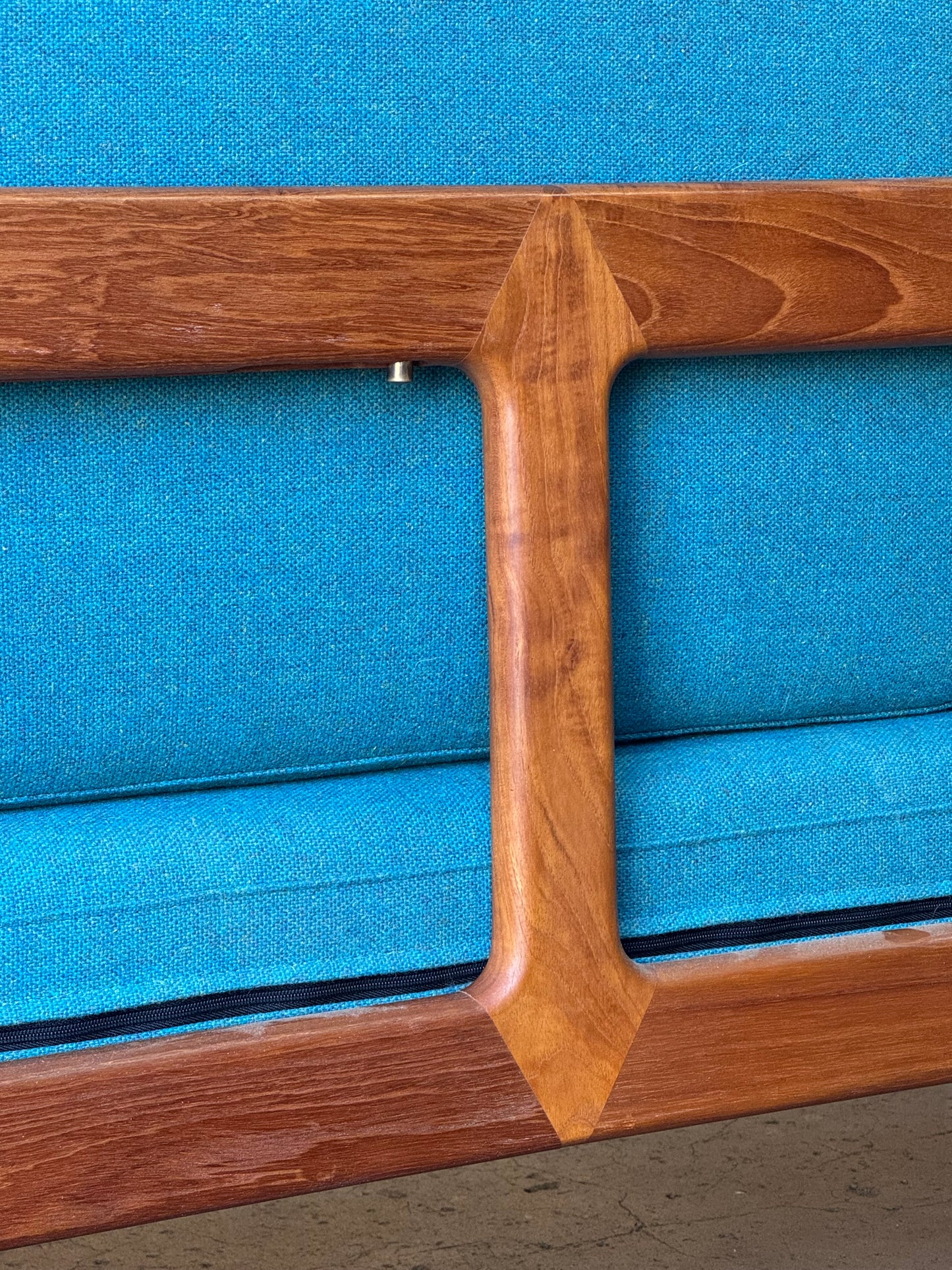 1960s FD451 Daybed by Peter Hvidt for France and Son in teak and rattan