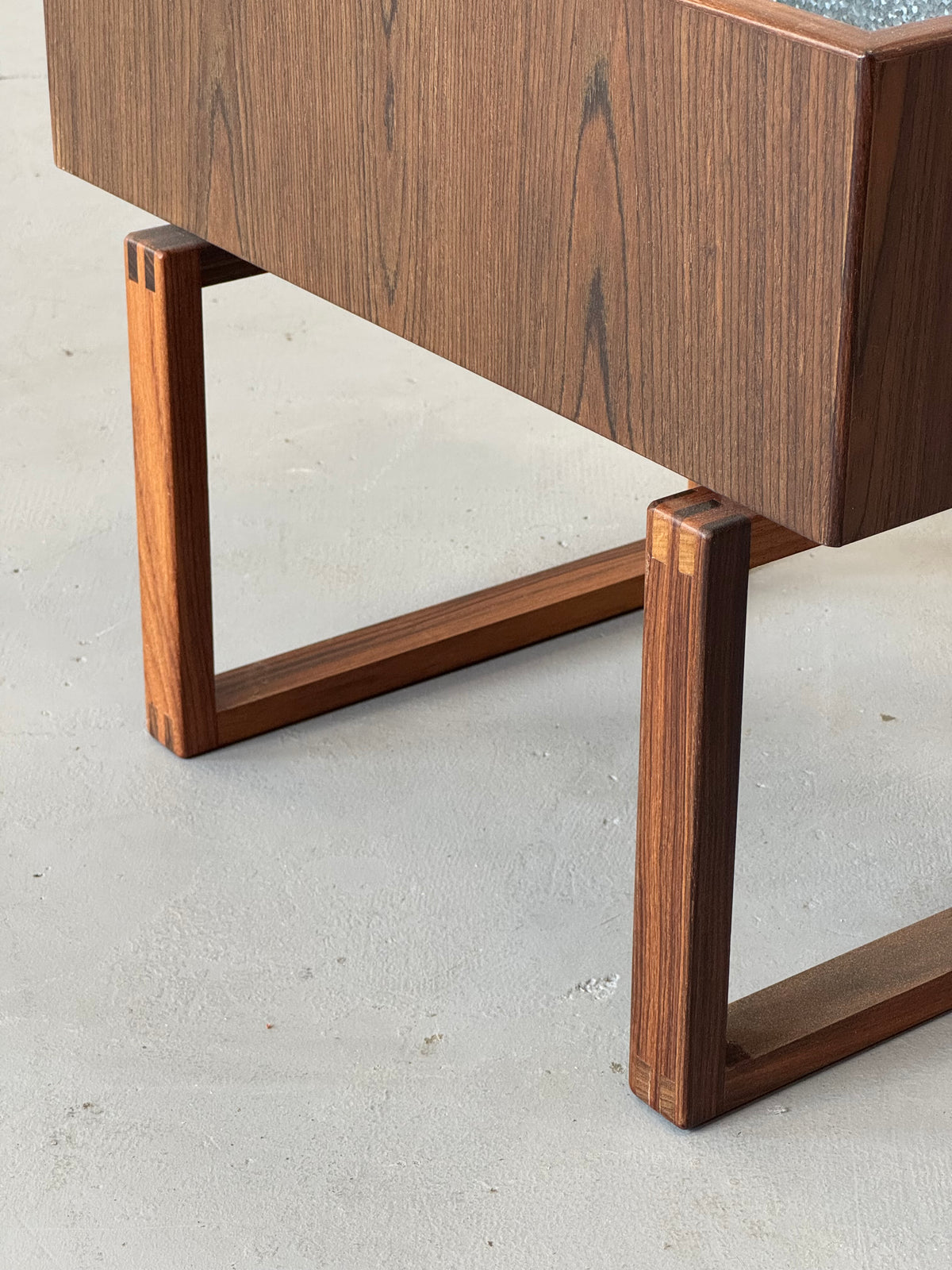 1960s Planter Table by Kai Kristiansen for Salin Mobler in teak and rosewood