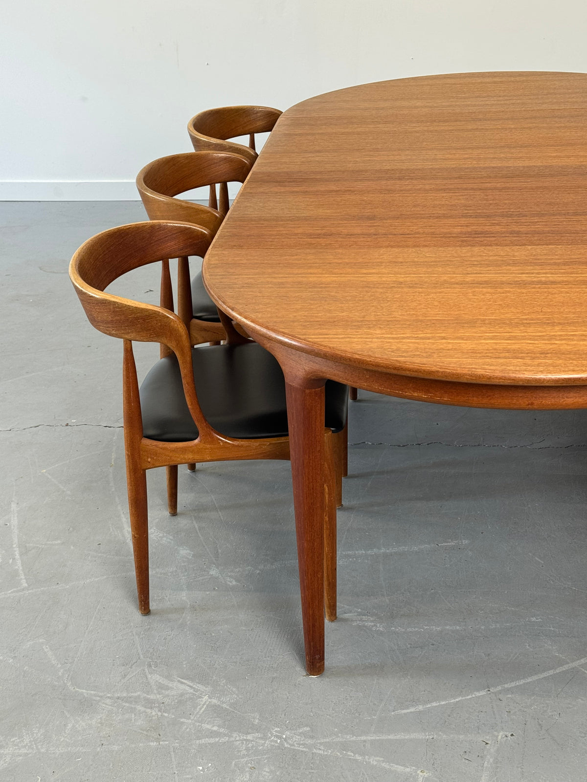 1960s Model 16 Teak Dining Chairs by Johannes Andersen for Uldum Møbelfabrik, Denmark.