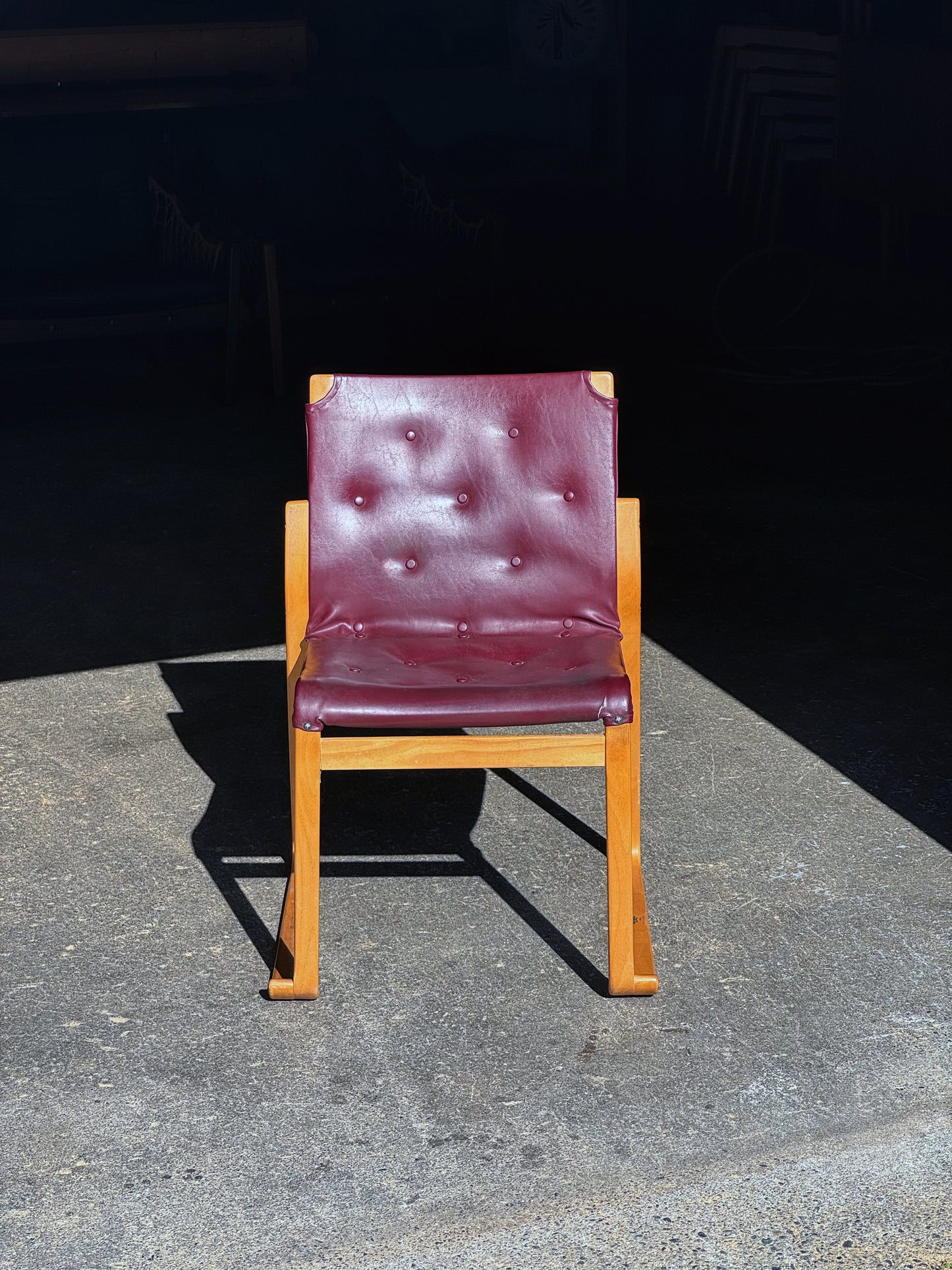 1970s Minette Chair by Bruno Mathsson in original oxblood leather