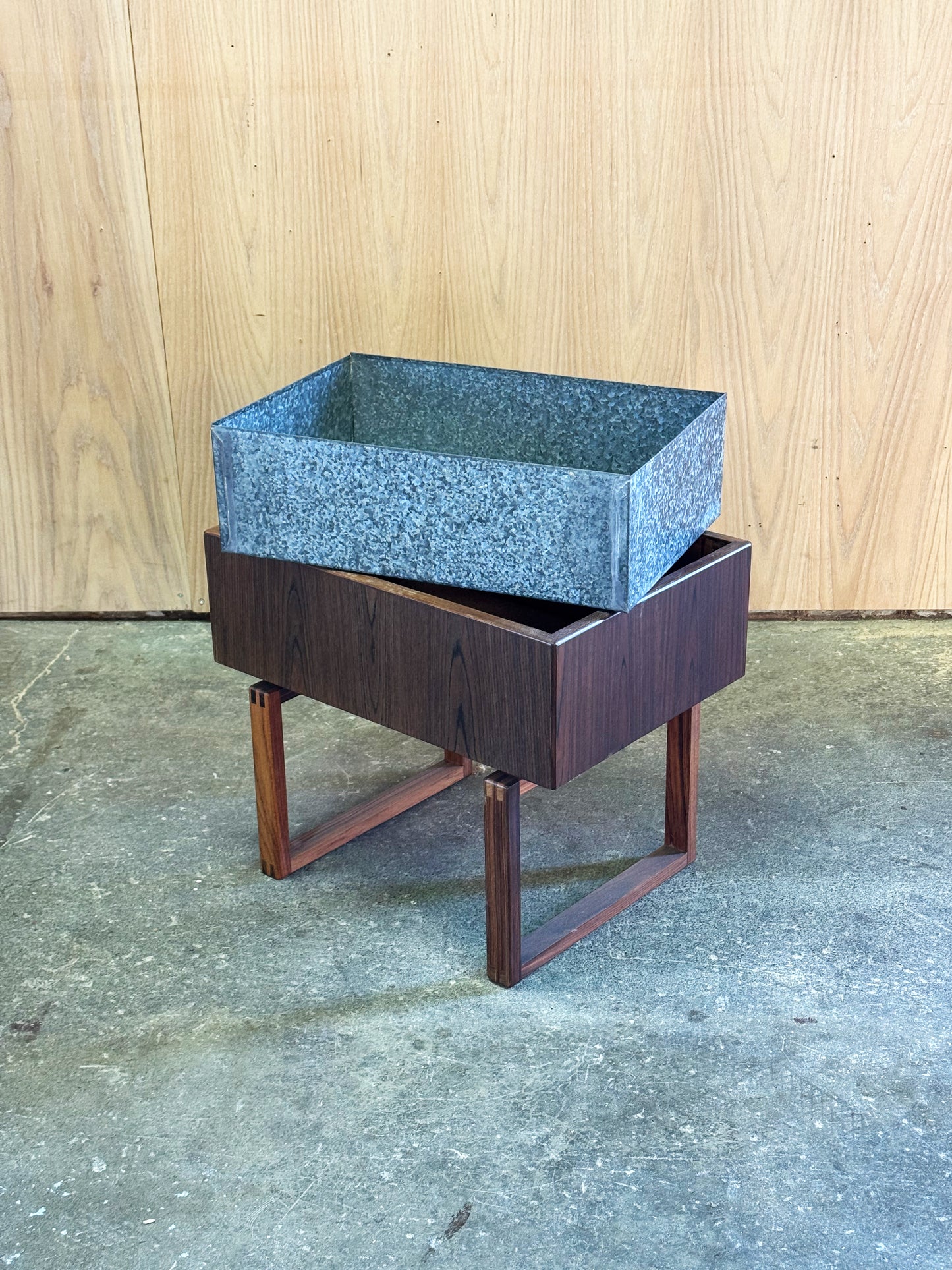 1960s Planter Table by Kai Kristiansen for Salin Mobler in teak and rosewood