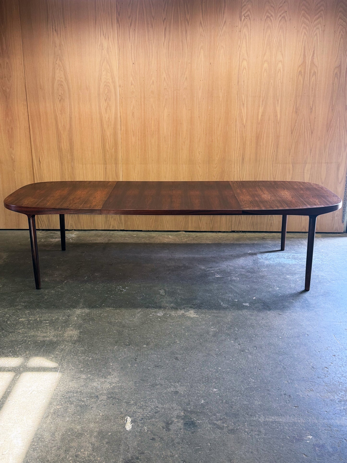 1960s Extending Dining Table by Harry Østergaard for Randers Møbelfabrik in rosewood