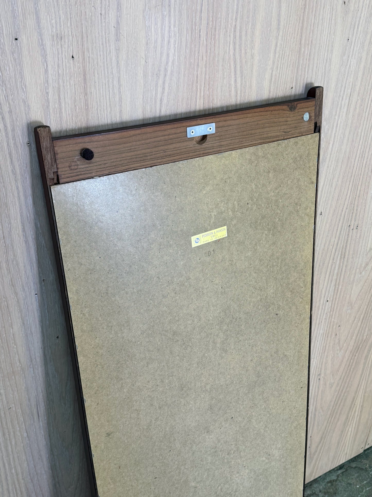 1960s Wall Mirror with Shelf by Aage Pedersen and Leif Hansen for Viby J in rosewood