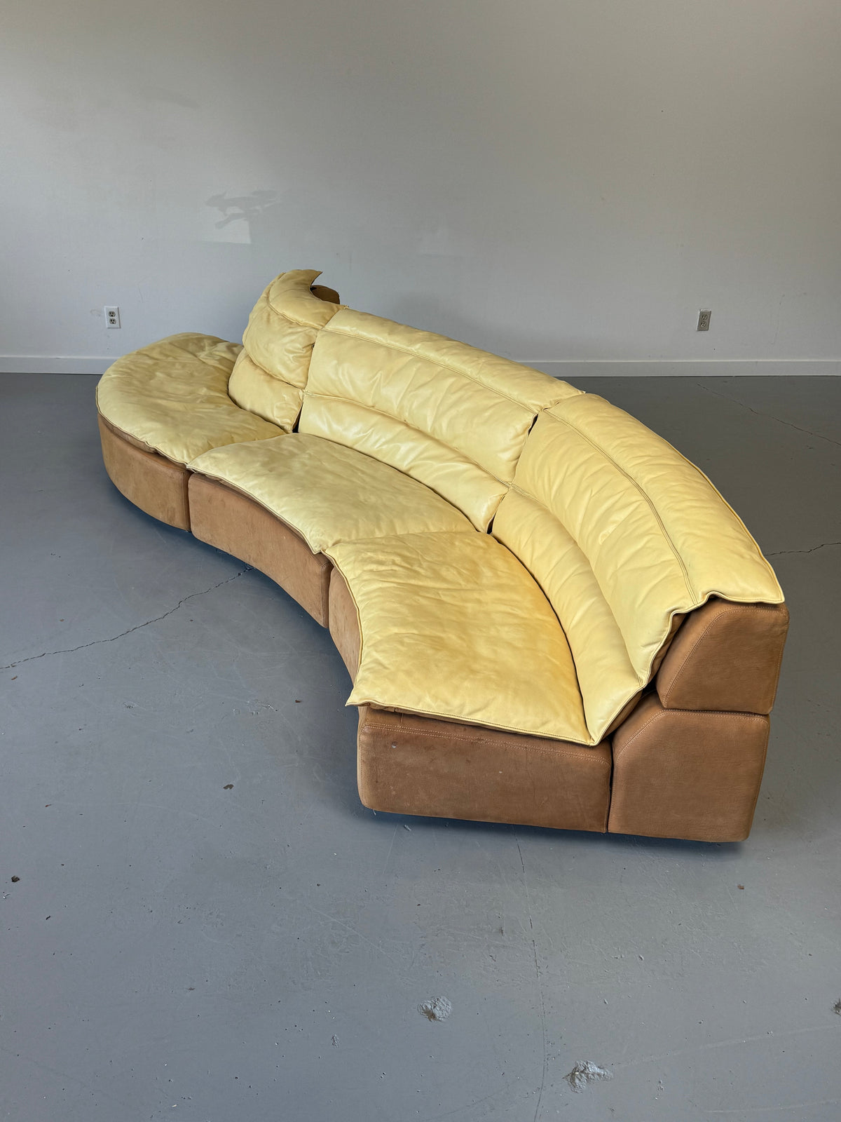 1970s Carlo Bartoli “Bogo” Three-Piece Modular Sofa for Rossi di Albizzate, Italy.