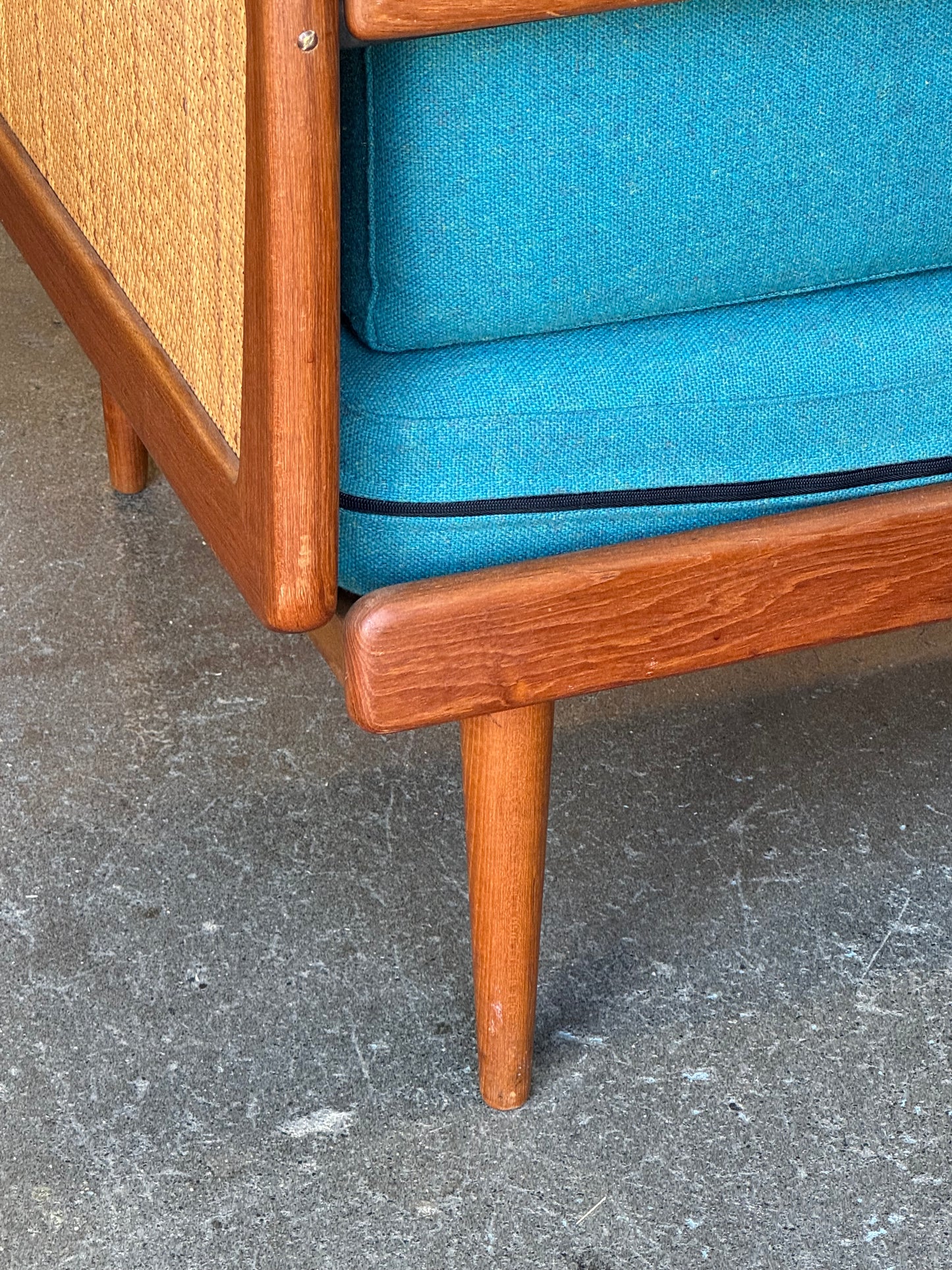 1960s FD451 Daybed by Peter Hvidt for France and Son in teak and rattan