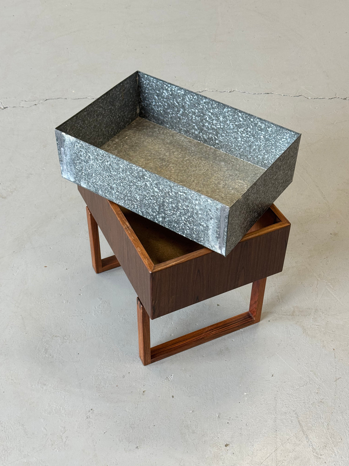 1960s Planter Table by Kai Kristiansen for Salin Mobler in teak and rosewood