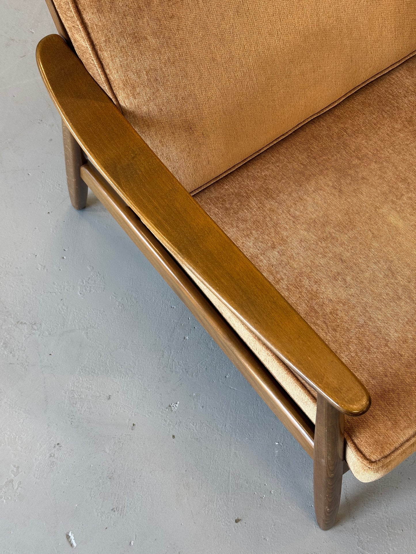1960s Lounge Chair "USA 247" by Folke Ohlsson for DUX with Cane Back