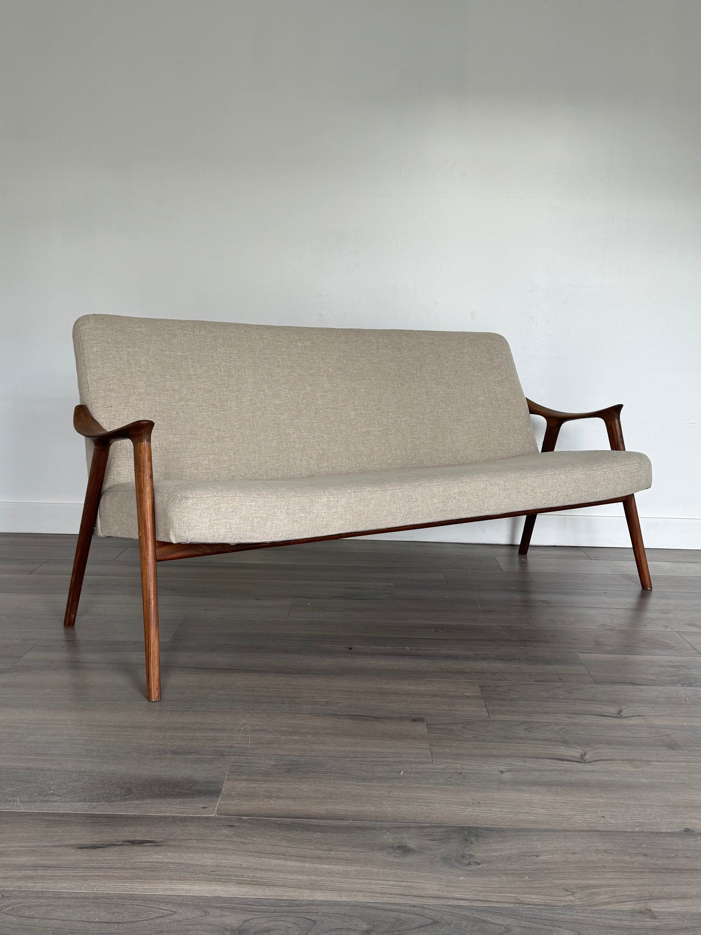 1960s Klarinett Loveseat by Adolf Relling & Rolf Rastad for Gustav Bahus in Solid Teak