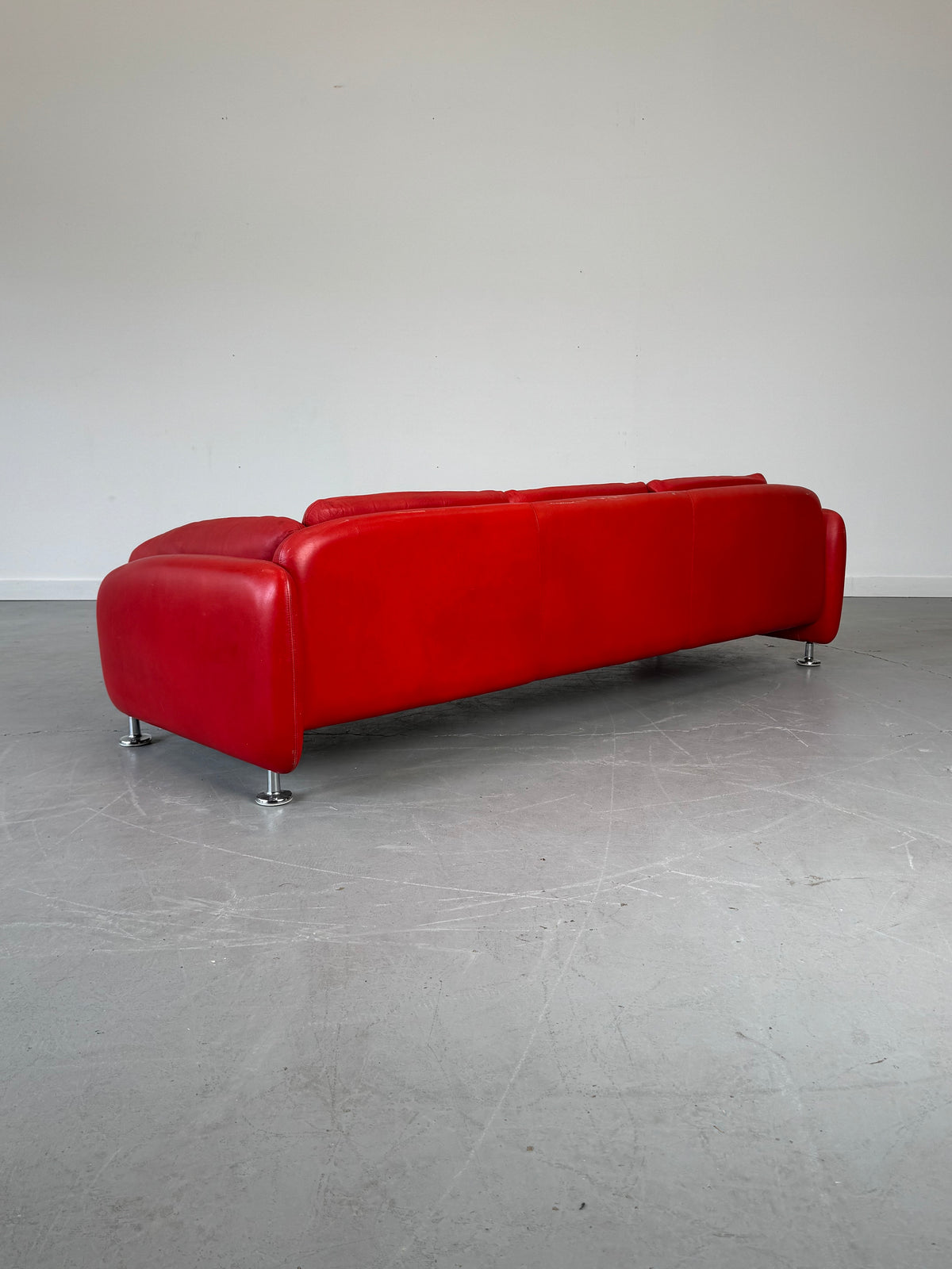 1970s “Concorde” Leather Sofa by Matti Halme for Peem Ltd., Finland