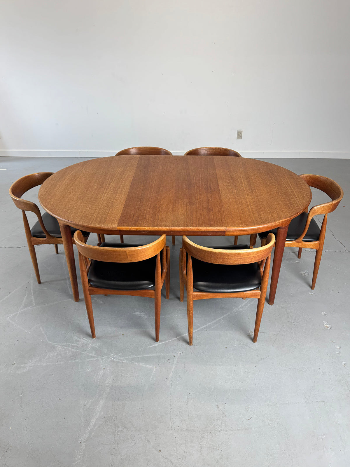 1960s Model 16 Teak Dining Chairs by Johannes Andersen for Uldum Møbelfabrik, Denmark.