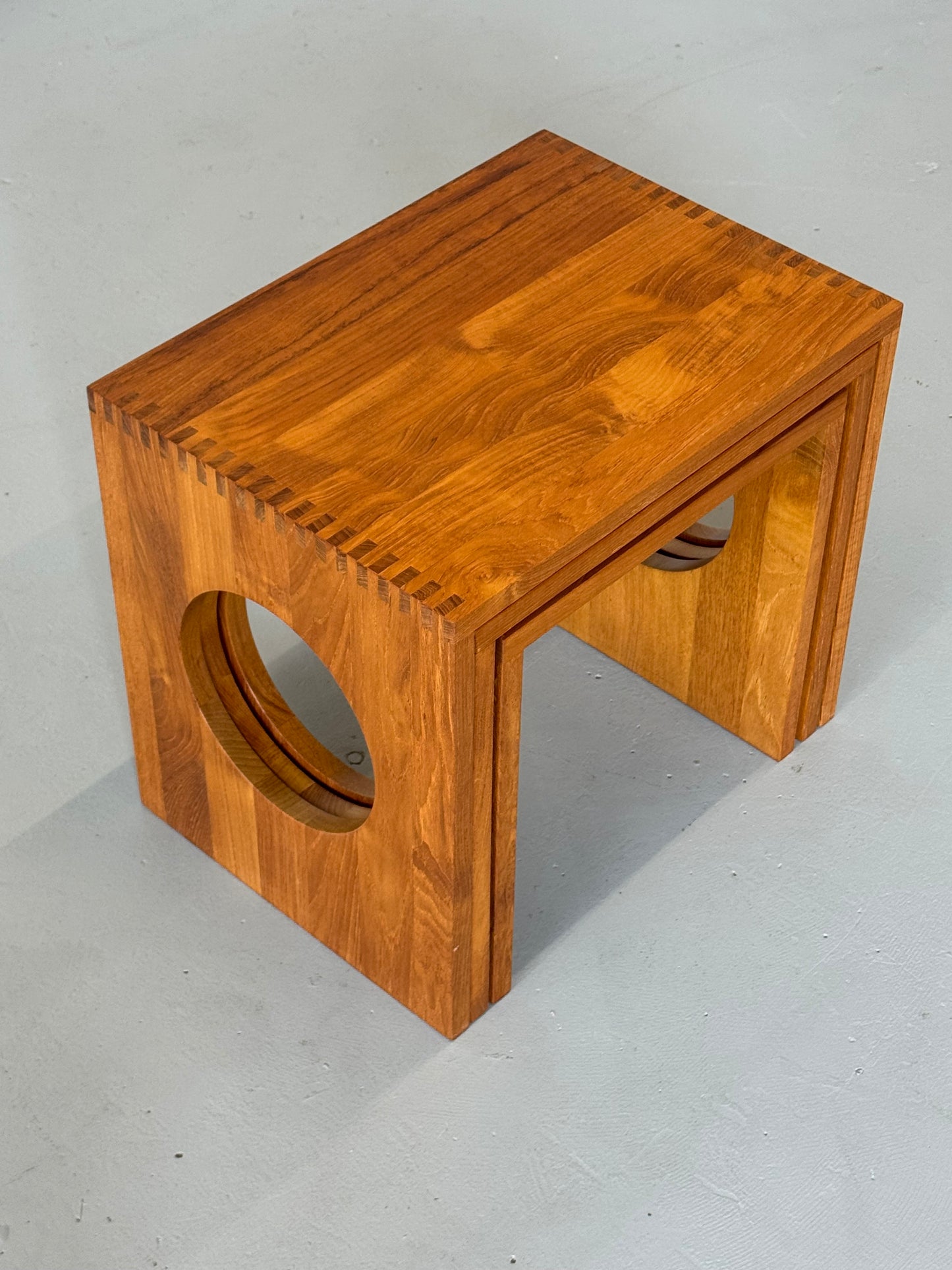 1960s Jens Quistgaard Solid Teak Nesting Tables for Nissen, Denmark – Set of Three