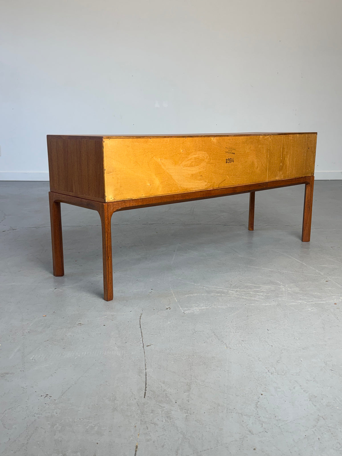 1960s Danish Teak Model 394 Credenza Console by Aksel Kjersgaard