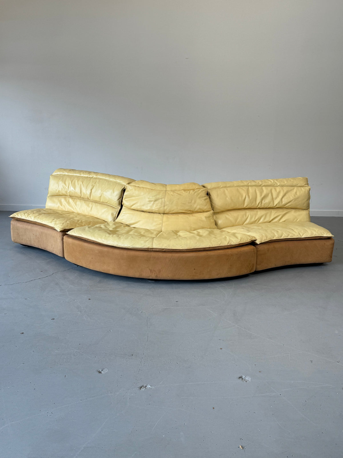 1970s Carlo Bartoli “Bogo” Three-Piece Modular Sofa for Rossi di Albizzate, Italy.