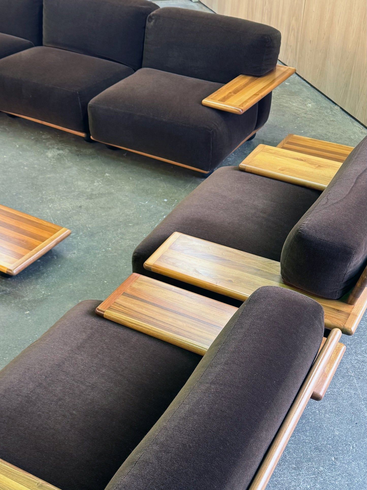 1970s Pianura Lounge Chair by Mario Bellini for Cassina in Italian walnut