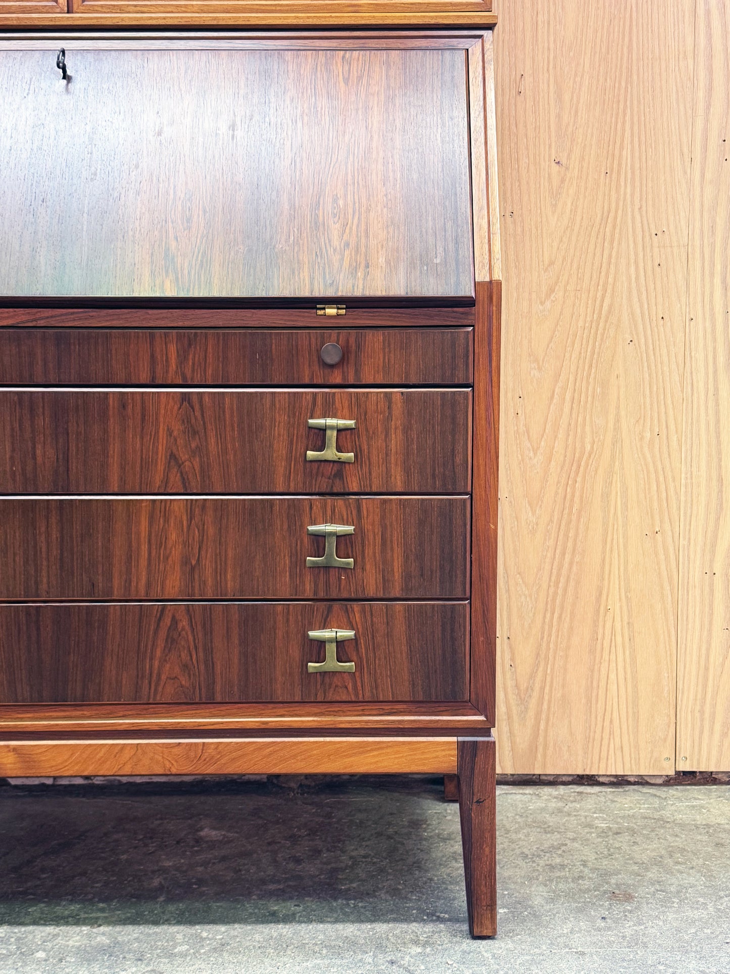 1960s Secretary Bookcase in rosewood