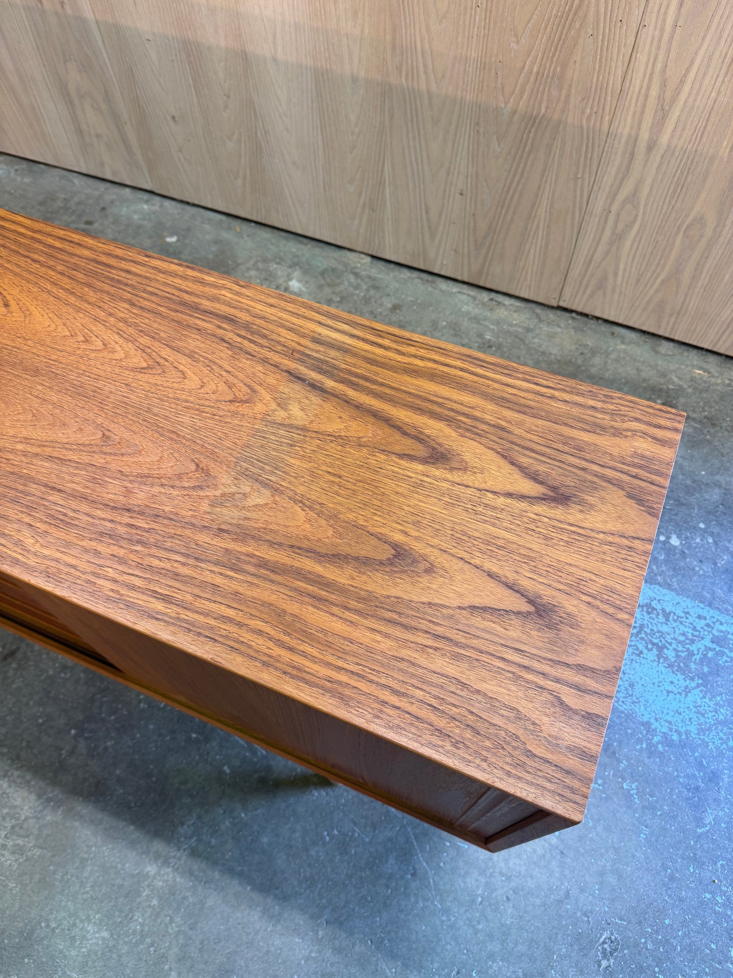 1960s Credenza by Dyrlund in teak with sliding doors and four drawers