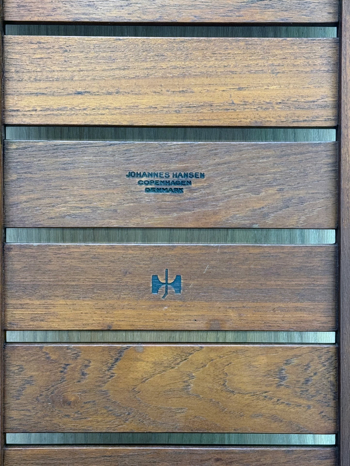 1960s JH574 bench by Hans Wegner for Johannes Hansen in Danish teak.
