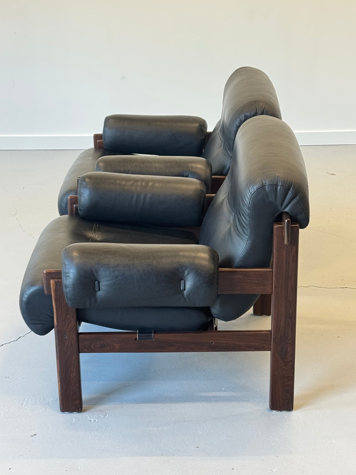 1970s Copa Lounge Chairs by Jean Gillon for Italma in Solid Imbuia