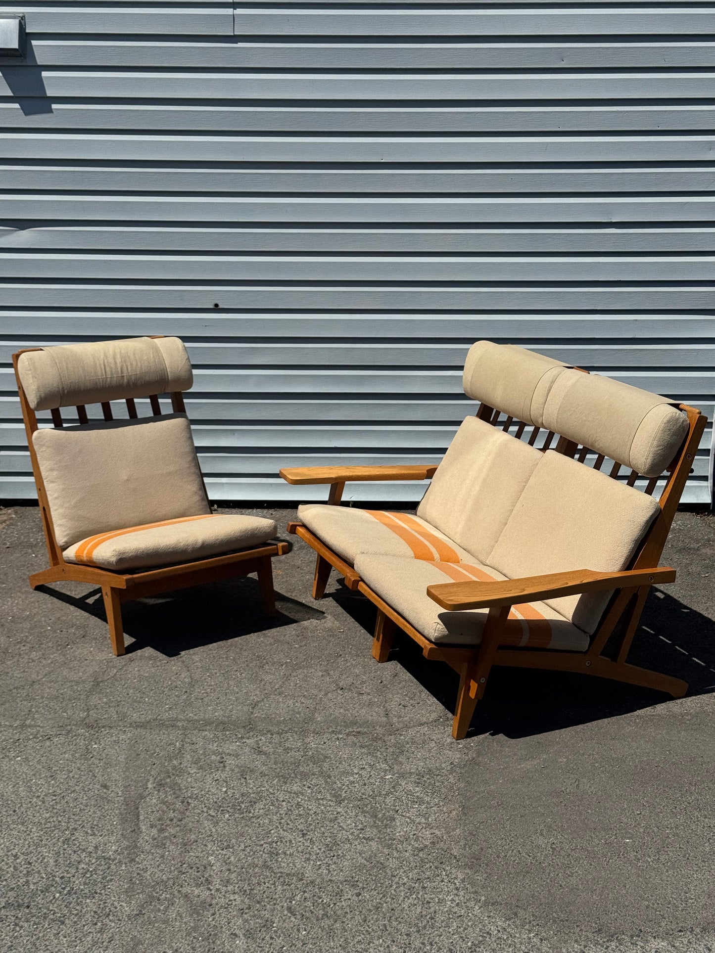 1960s GE-375 Modular Seating System by Hans J. Wegner for Getama in oak
